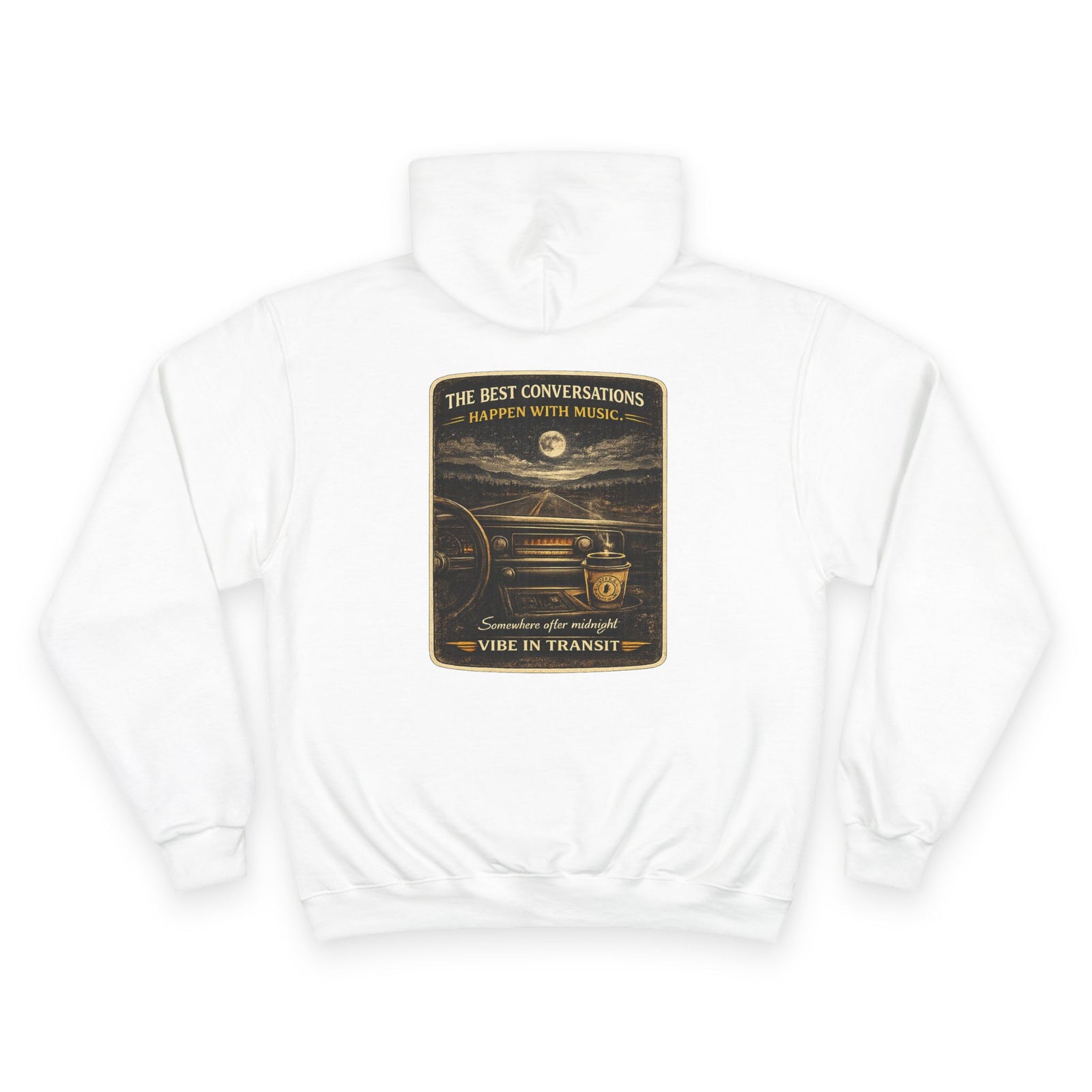 Midnight Mileage – Vintage Night Drive Hoodie