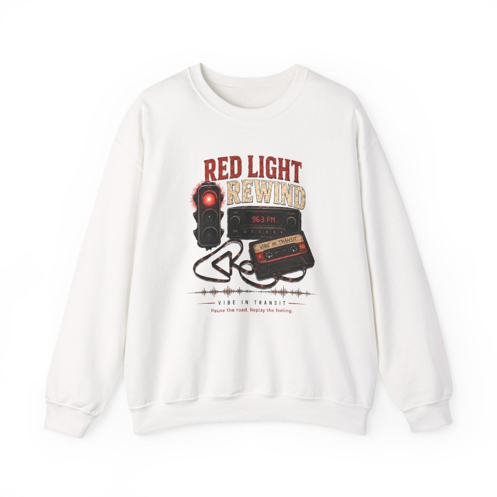 Vibe In Transit | Red Light Rewind Sweatshirt | Commute Sessions