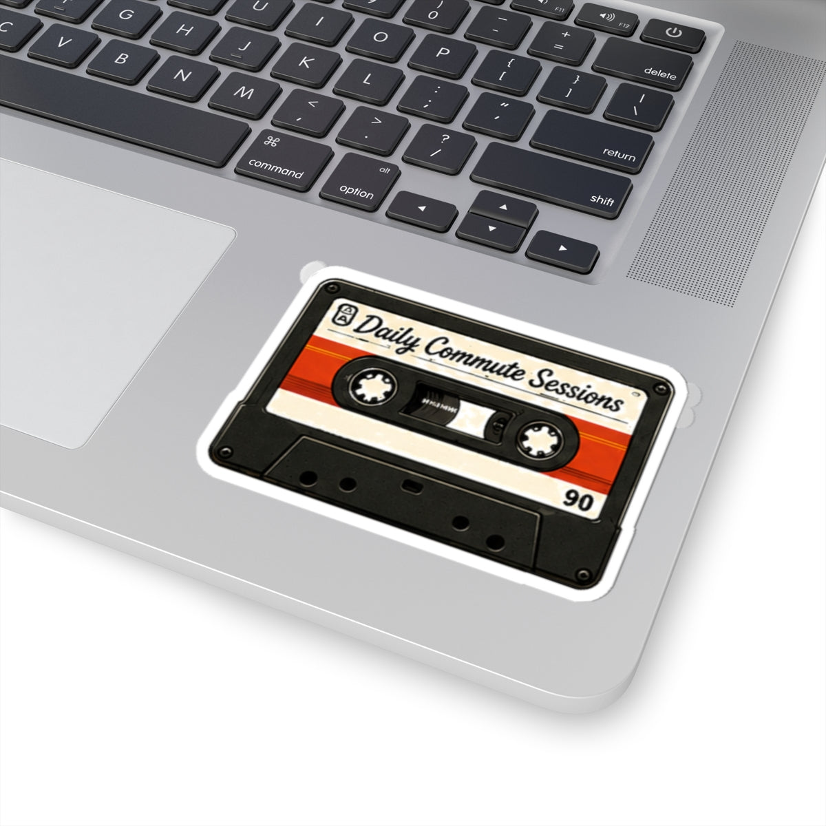 Vibe In Transit | Daily Commute Sessions Cassette Sticker | Retro Music Sticker