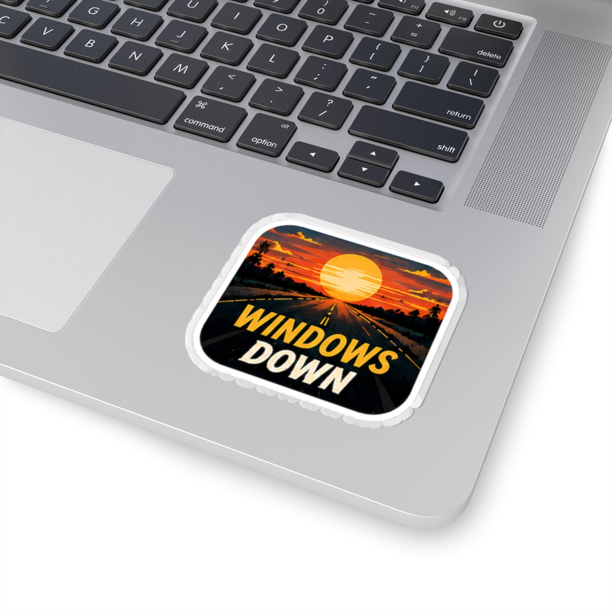 Vibe In Transit | Windows Down Sticker | Sunset Road Trip Music Sticker