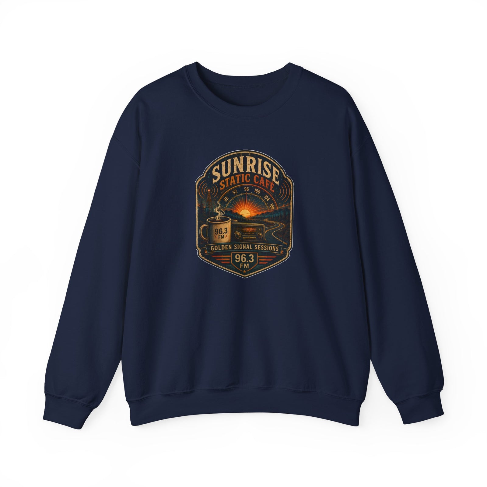 Vibe In Transit | Sunrise Static Café | Golden Signal Sessions Sweatshirt