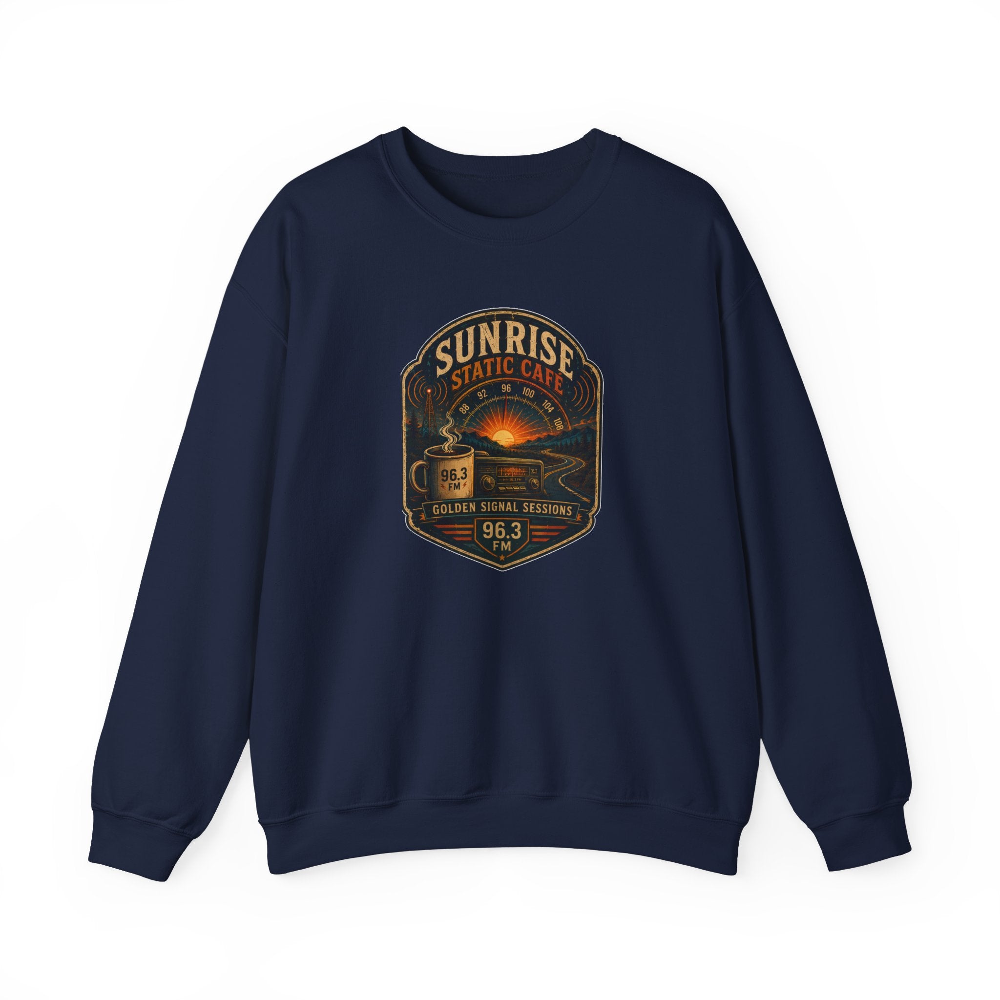 Vibe In Transit | Sunrise Static Café | Golden Signal Sessions Sweatshirt