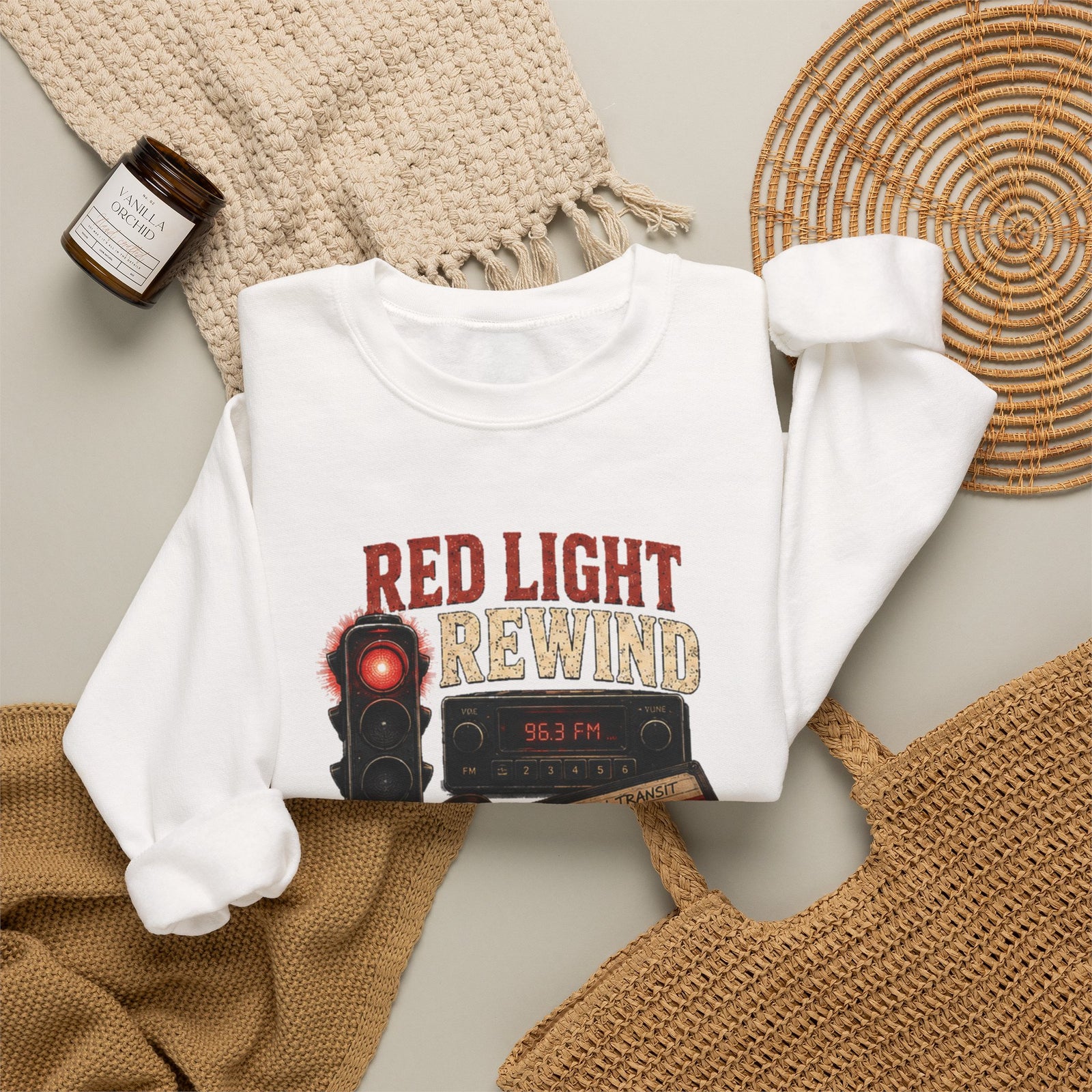 Vibe In Transit | Red Light Rewind Sweatshirt | Commute Sessions