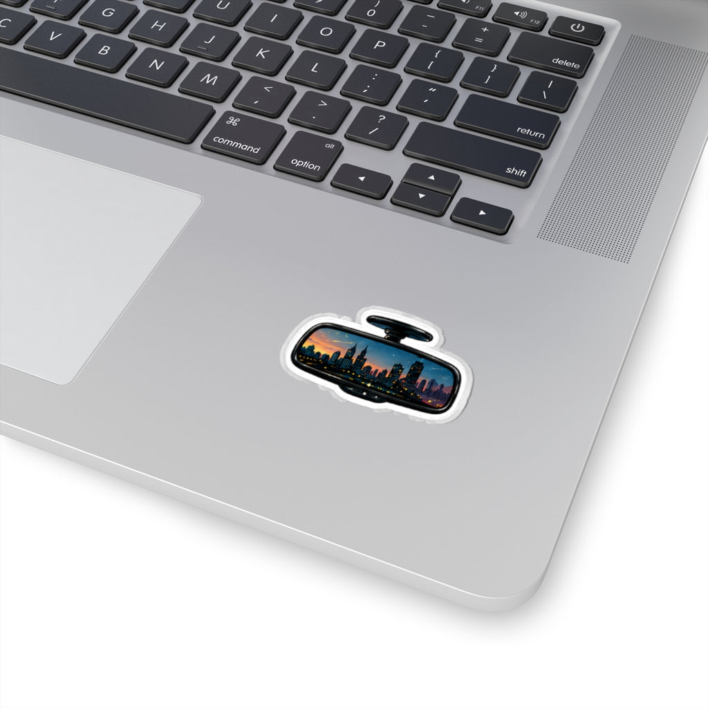 Vibe In Transit | Rearview Skyline Sticker | City Drive Music Sticker