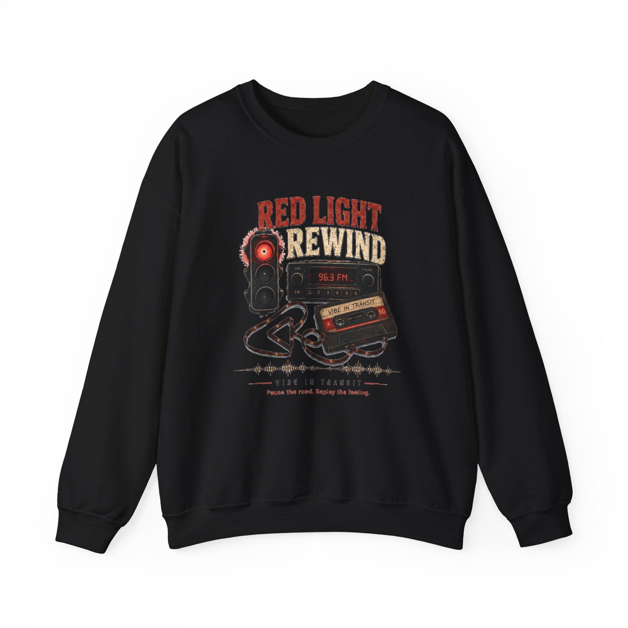 Vibe In Transit | Red Light Rewind Sweatshirt | Commute Sessions