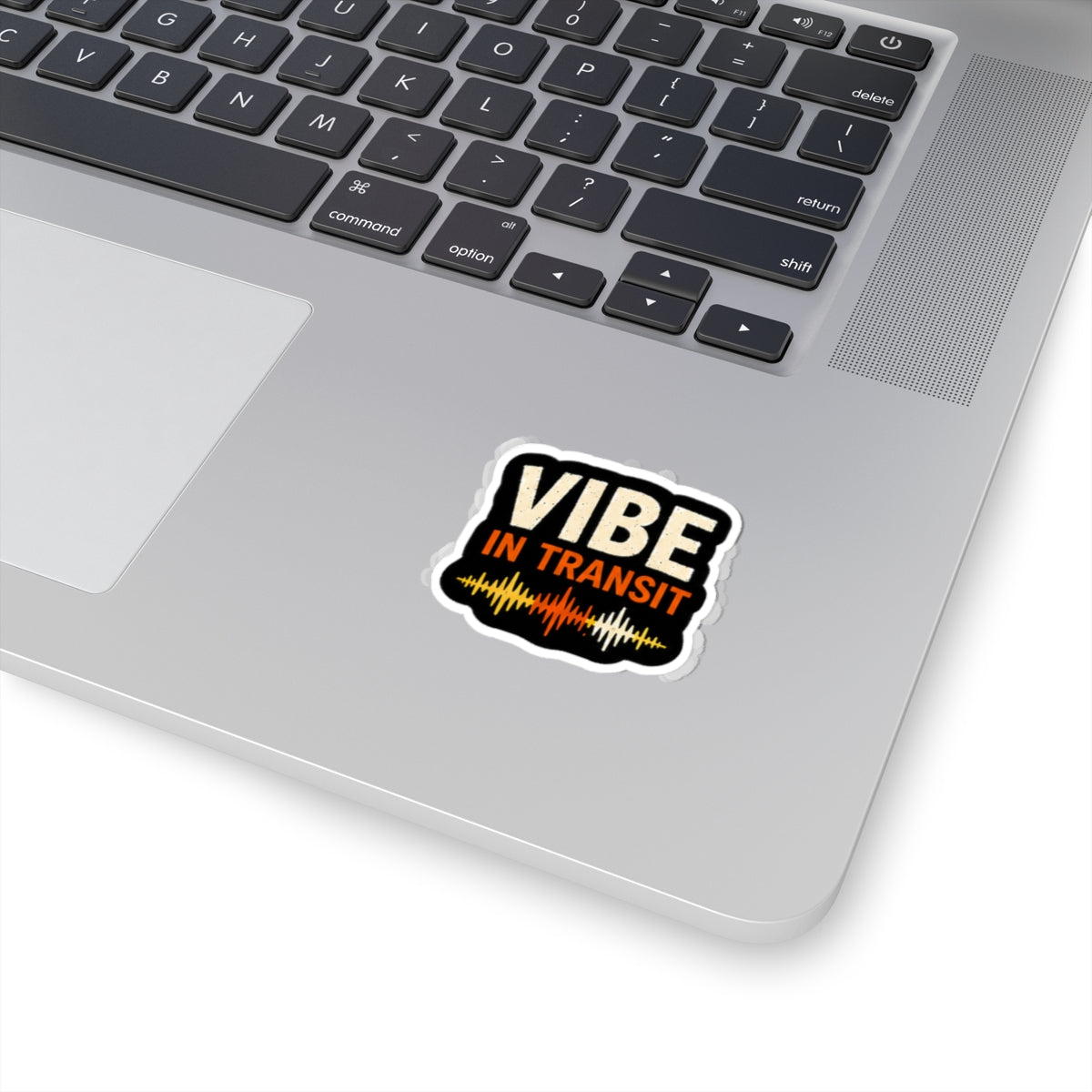 Vibe In Transit | Soundwave Logo Sticker | Music-Inspired Vinyl Sticker