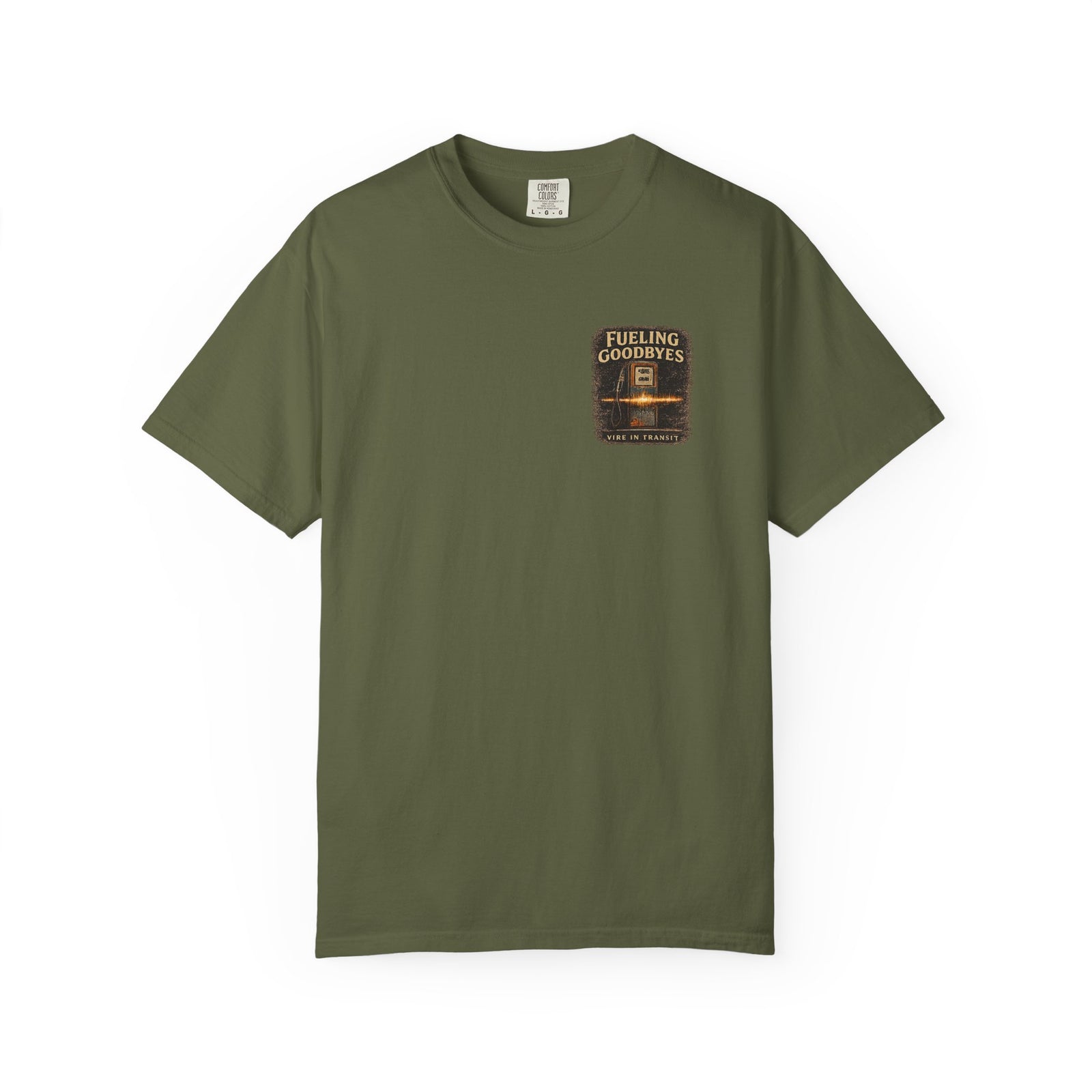 Fueling Goodbyes – Vintage Gas Station Road Trip T-Shirt