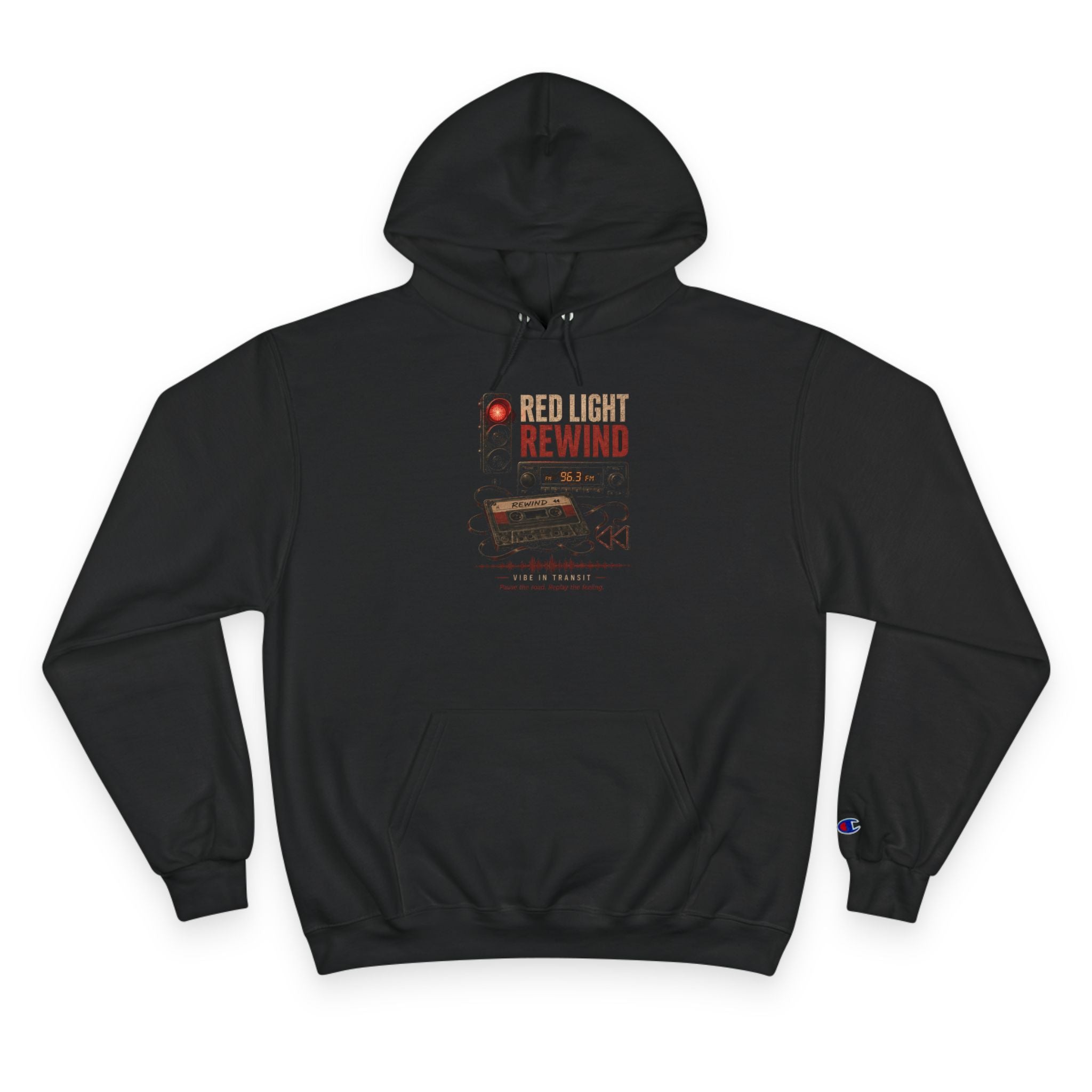 Vibe In Transit | Red Light Rewind Hoodie | Commute Sessions