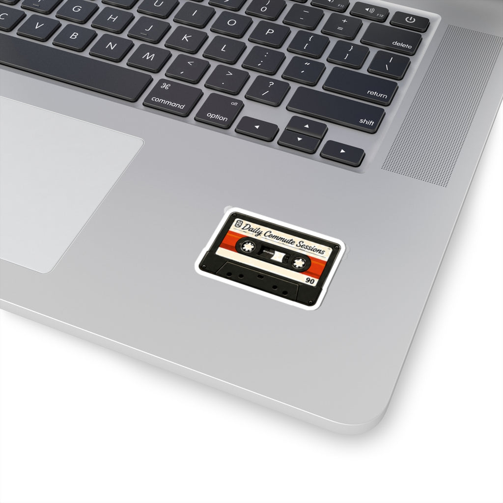 Vibe In Transit | Daily Commute Sessions Cassette Sticker | Retro Music Sticker