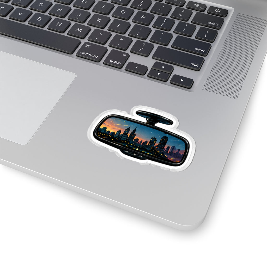 Vibe In Transit | Rearview Skyline Sticker | City Drive Music Sticker