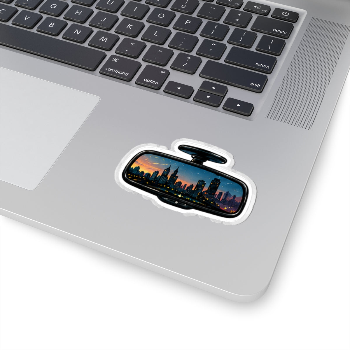 Vibe In Transit | Rearview Skyline Sticker | City Drive Music Sticker