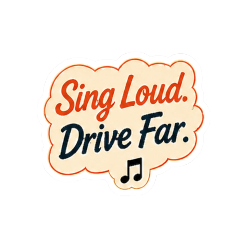 Vibe In Transit | Sing Loud Drive Far Sticker | Car Singer Music Sticker