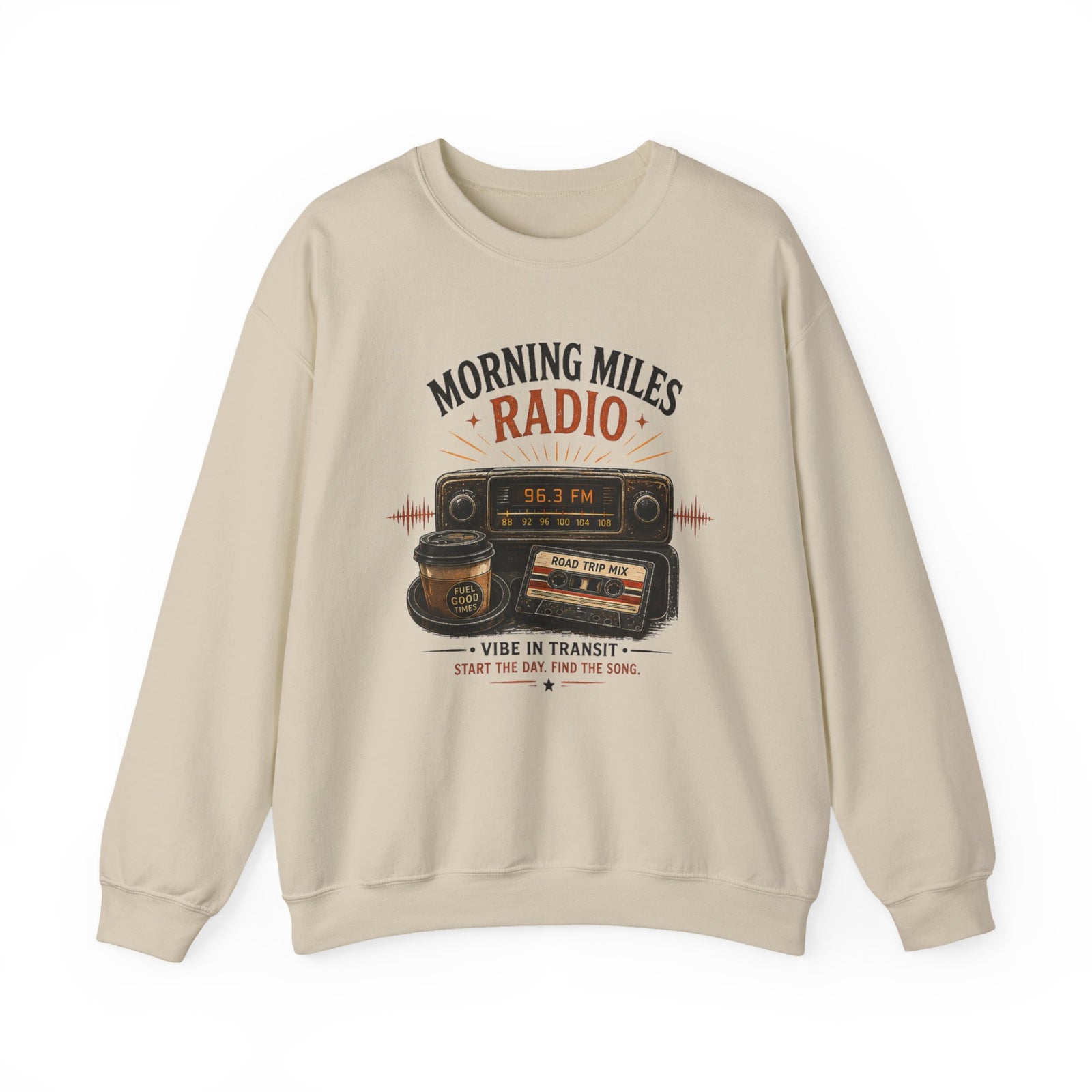 Vibe In Transit | Morning Miles Radio Sweatshirt | Commute Sessions