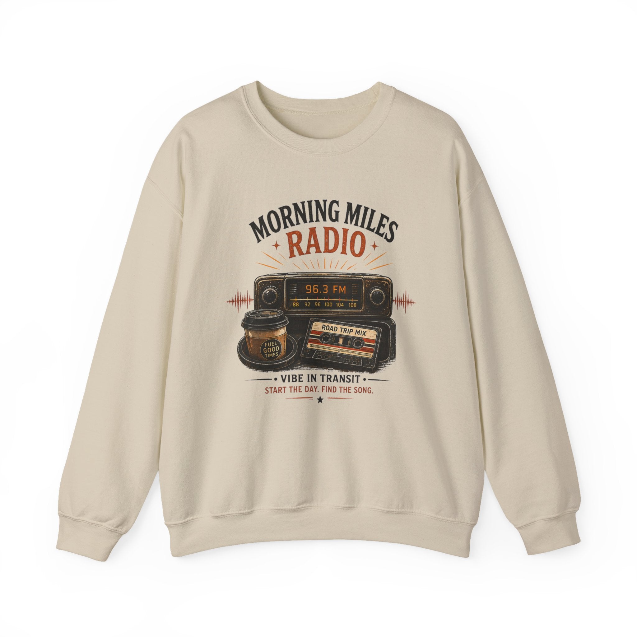Vibe In Transit | Morning Miles Radio Sweatshirt | Commute Sessions
