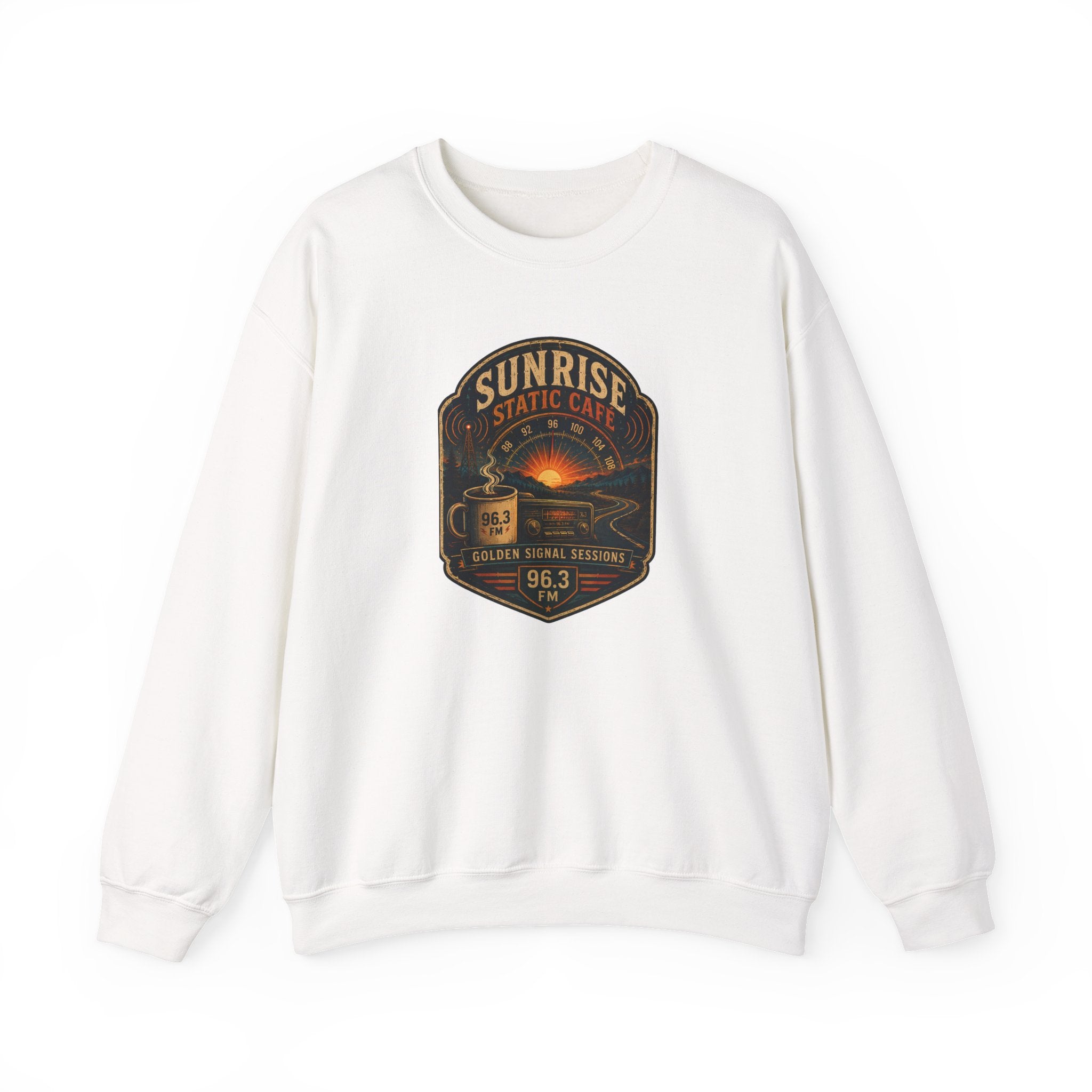 Vibe In Transit | Sunrise Static Café | Golden Signal Sessions Sweatshirt