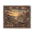 Harbor Lights™ | Premium Woven Blanket | Vintage Coastal Lighthouse Tapestry | 60" × 50" | Vibe In Transit
