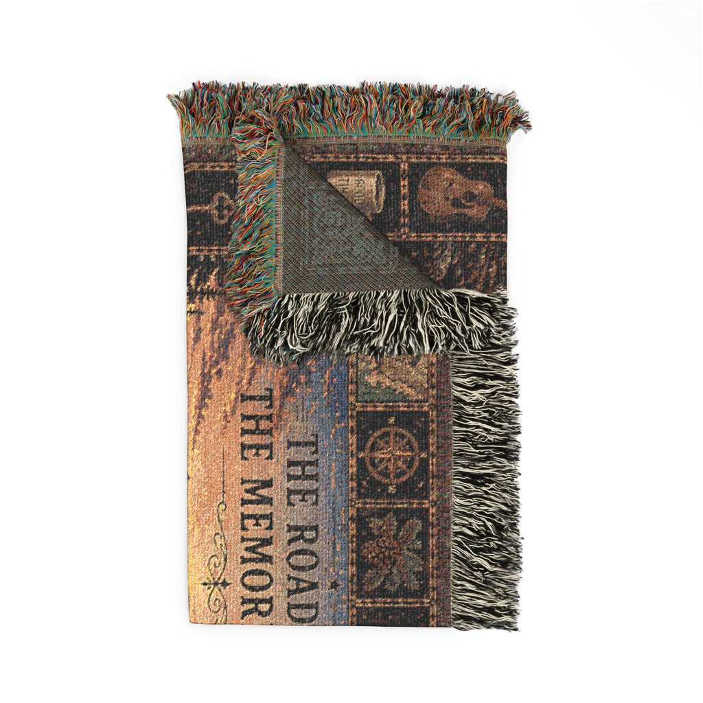 Last Light Lodge™ | Premium Woven Blanket | Vintage Mountain Lodge Tapestry | 52" × 37" | Vibe In Transit