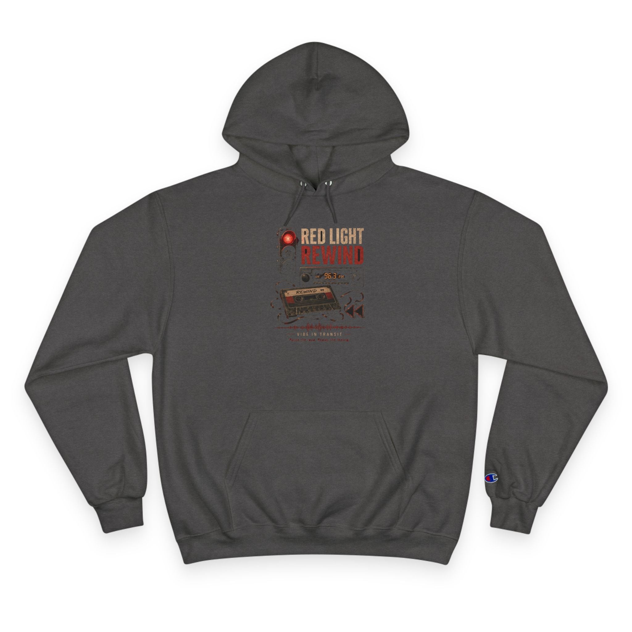 Vibe In Transit | Red Light Rewind Hoodie | Commute Sessions
