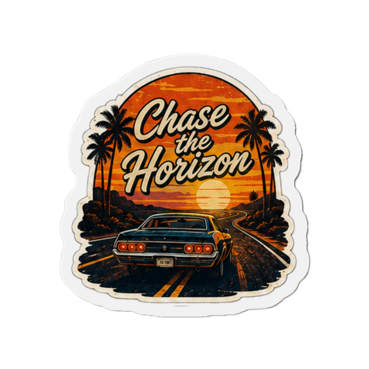 Vibe In Transit | Chase the Horizon | Road Trip Magnet