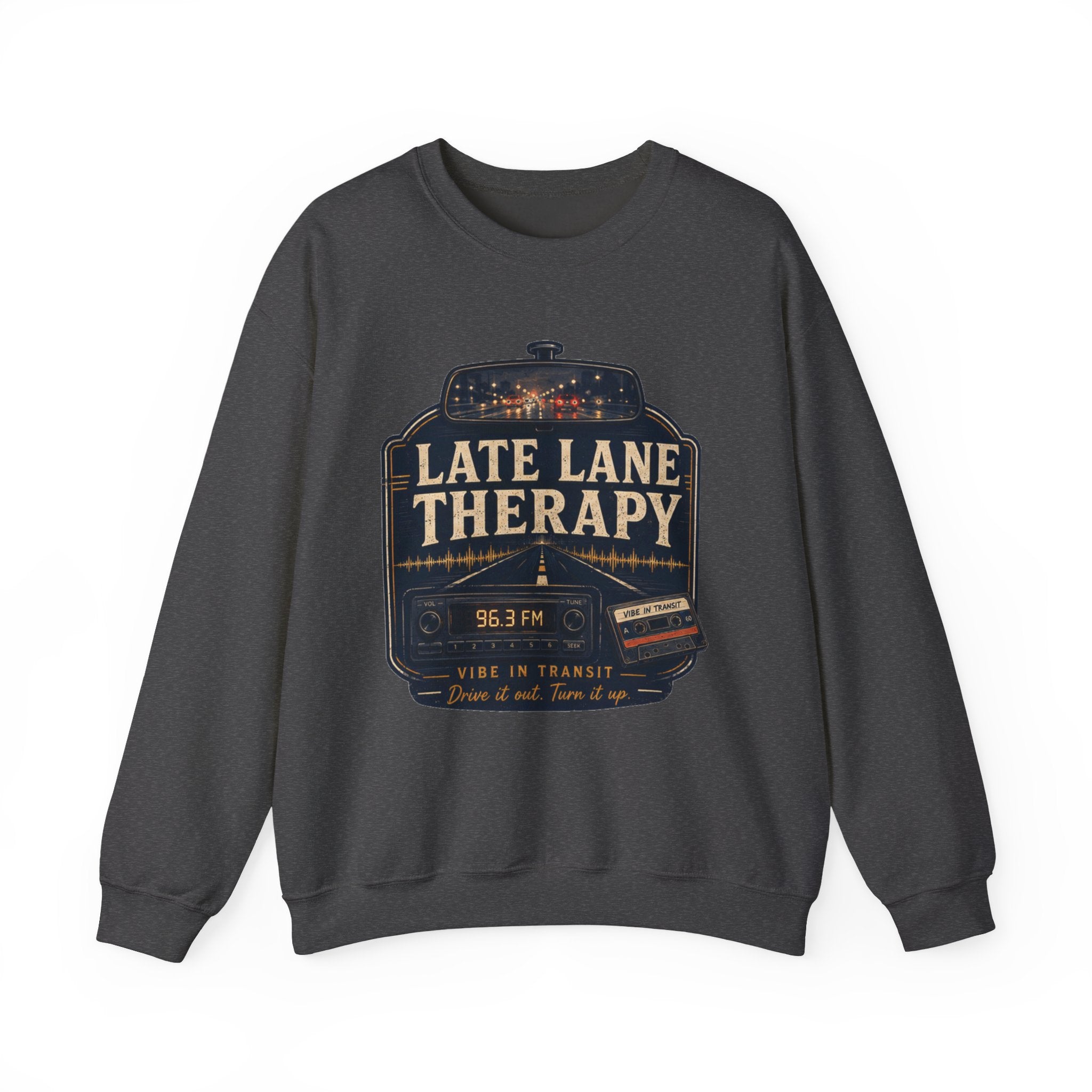 Vibe In Transit | Late Lane Therapy Sweatshirt | Commute Sessions