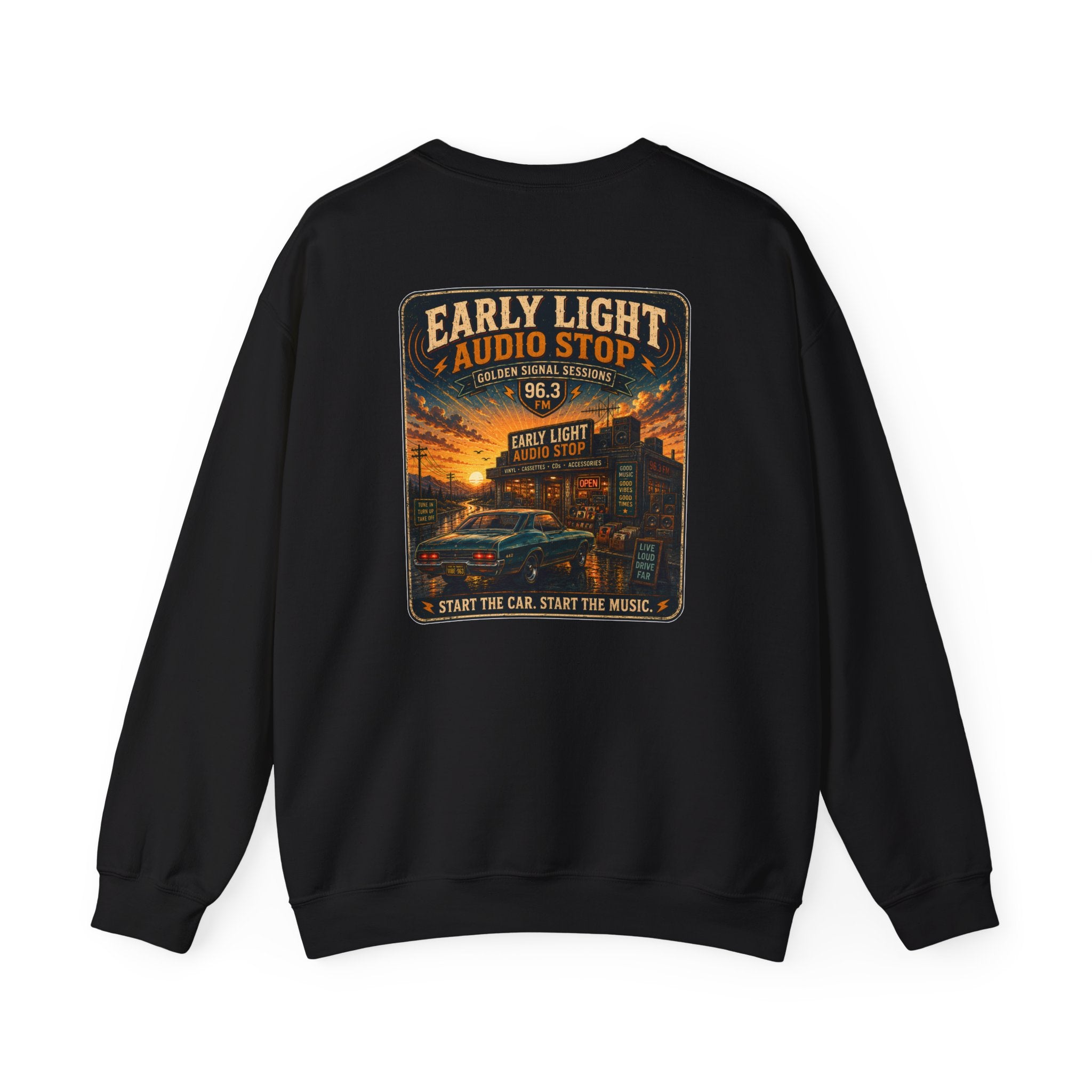 Vibe In Transit | Early Light Audio Stop | Golden Signal Sessions Sweatshirt