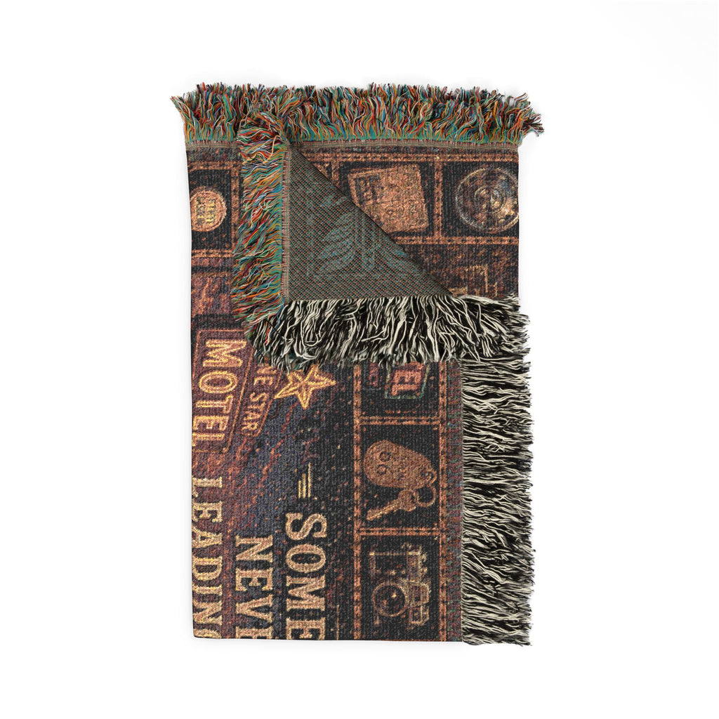 The Forgotten Highway™ | Premium Woven Blanket | Vintage Route 66 Tapestry | 52" × 37" | Vibe In Transit