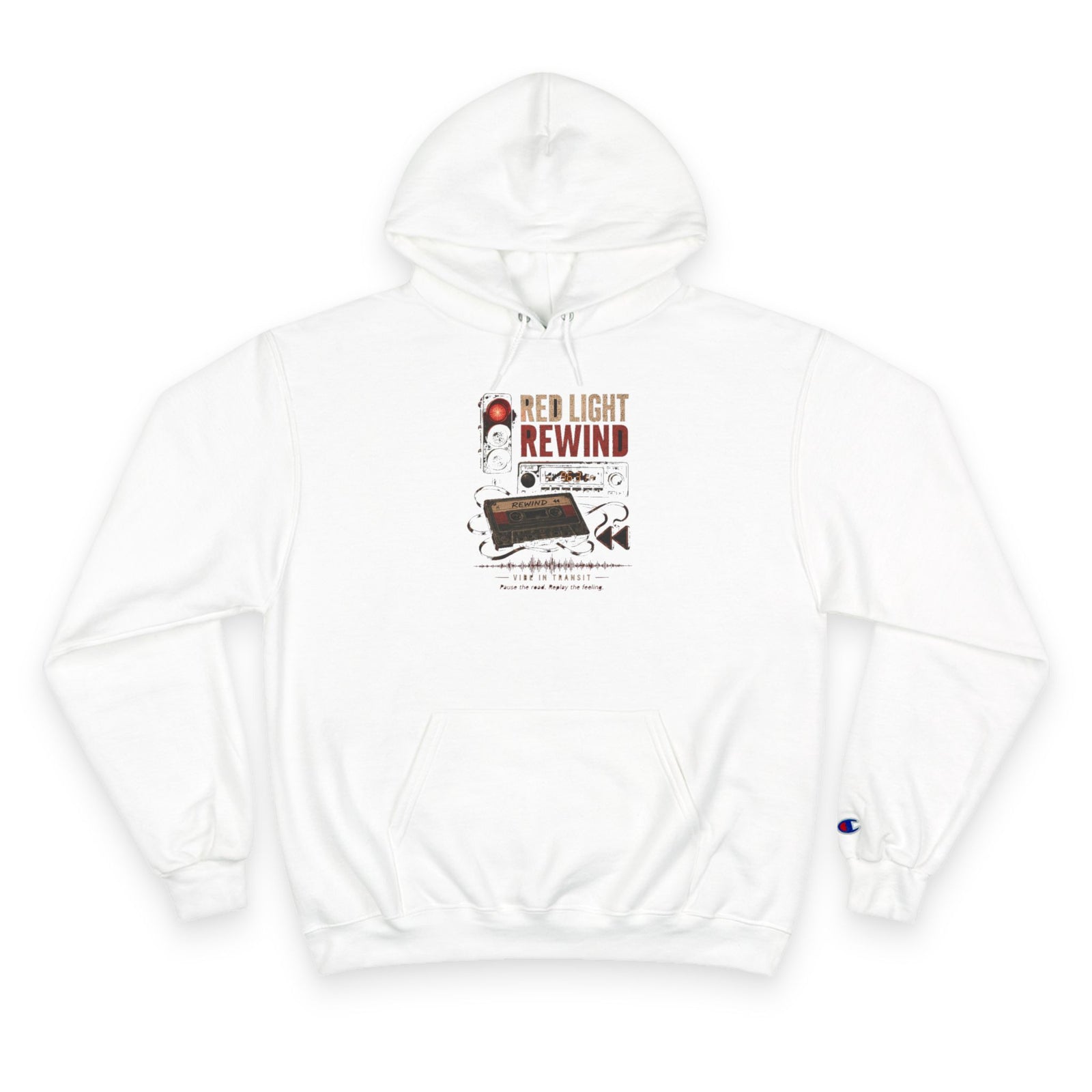 Vibe In Transit | Red Light Rewind Hoodie | Commute Sessions