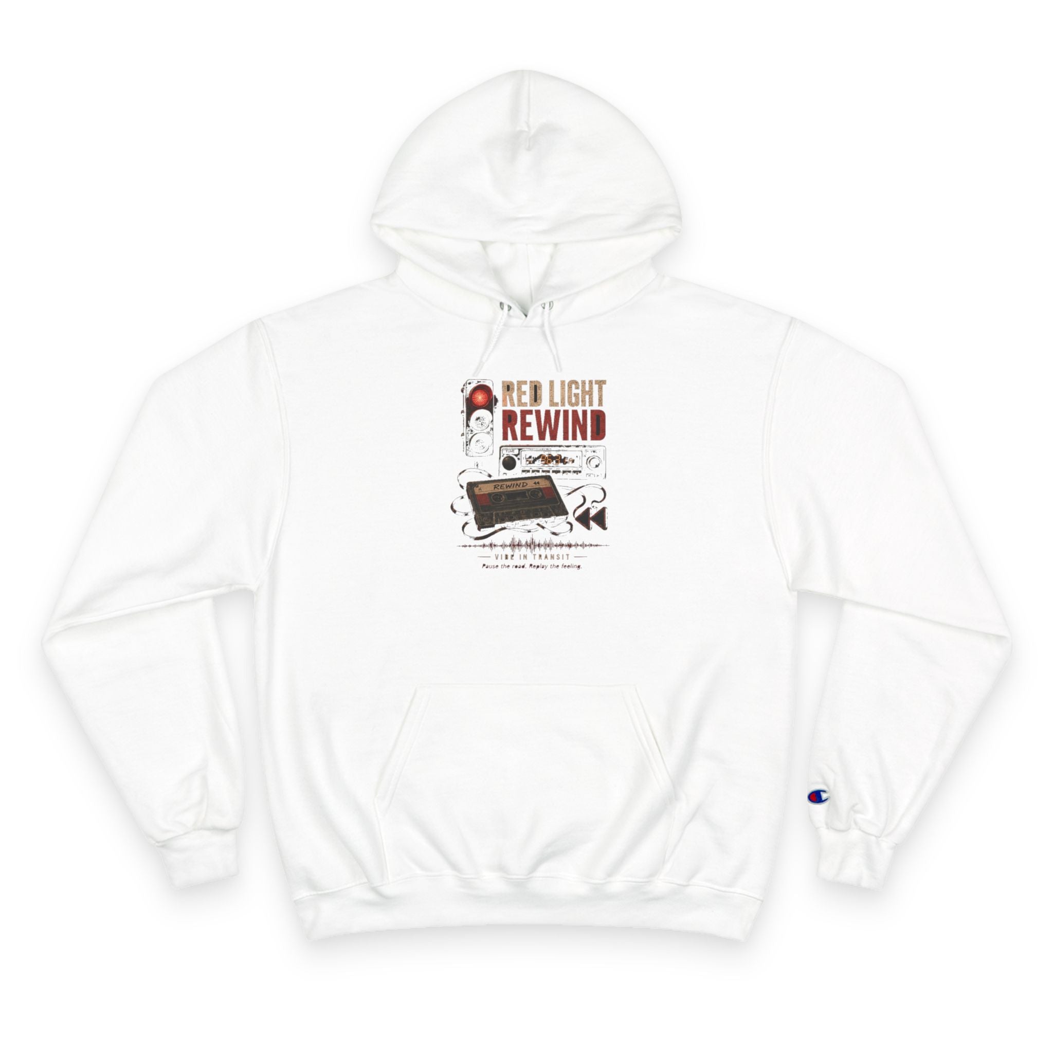 Vibe In Transit | Red Light Rewind Hoodie | Commute Sessions