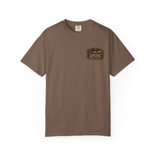 Low Fuel High Volume – Vintage Road Trip Music T-Shirt