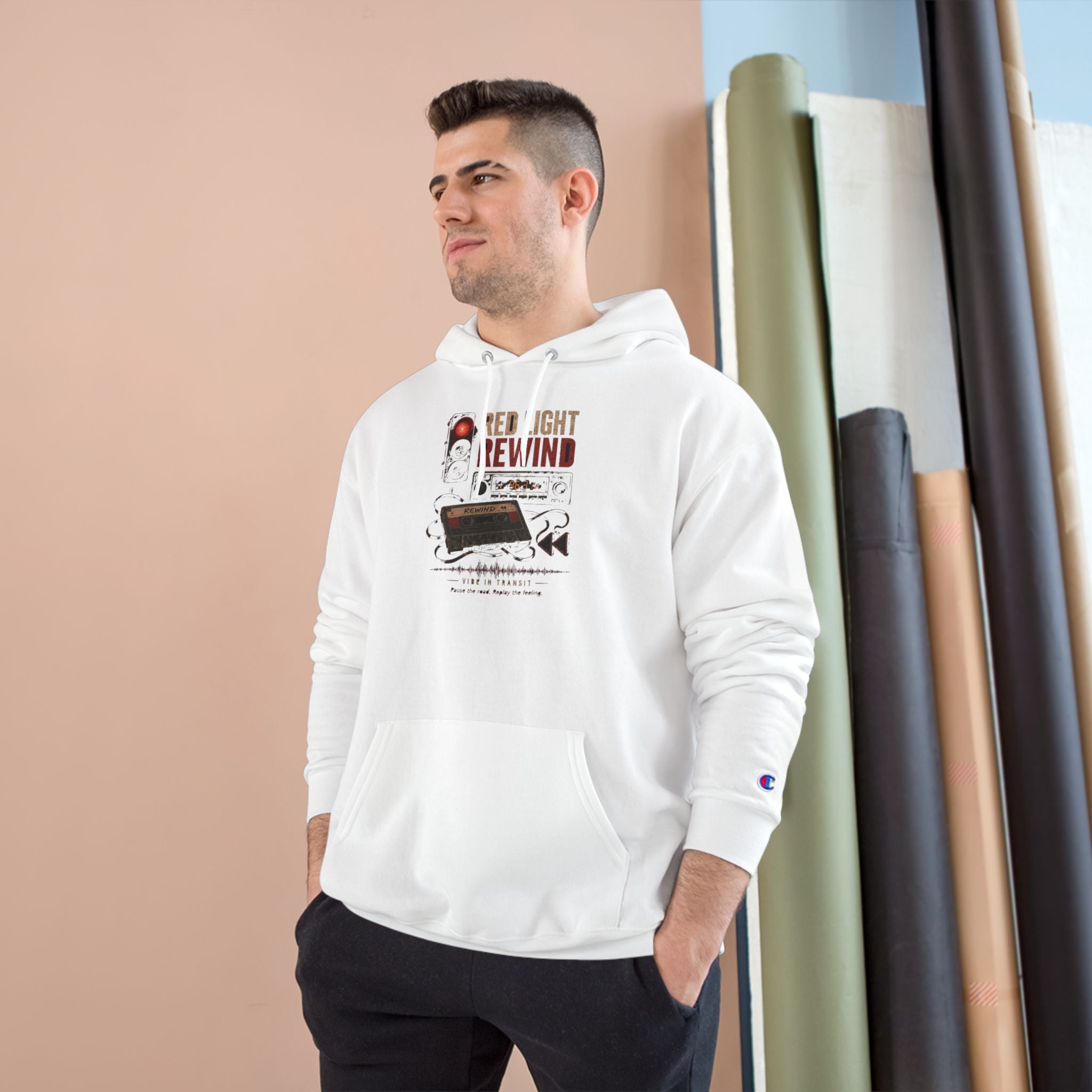 Vibe In Transit | Red Light Rewind Hoodie | Commute Sessions