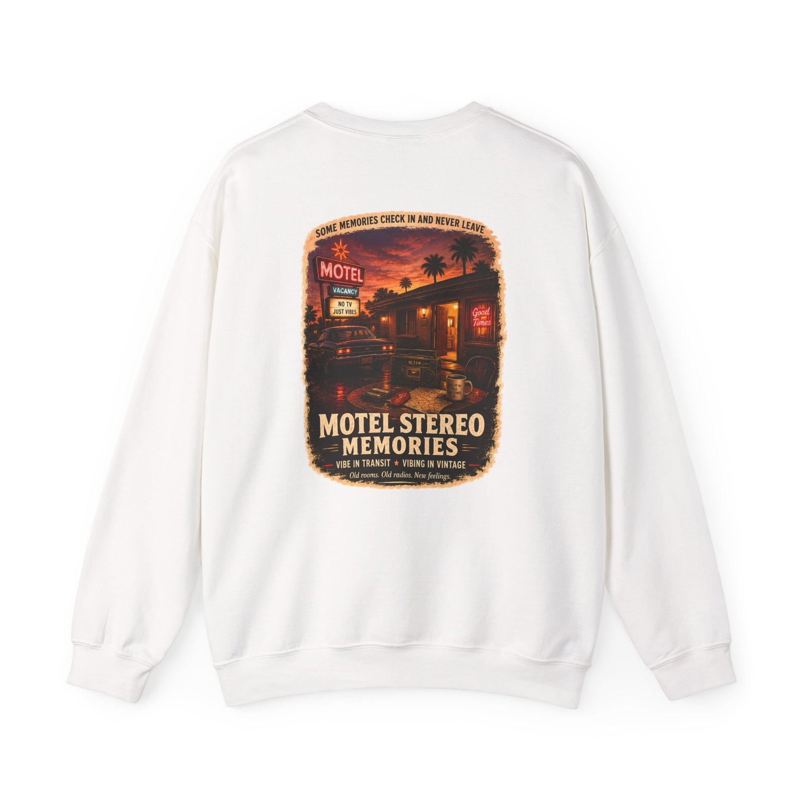 Vibe In Transit | Motel Stereo Memories Sweatshirt | Vibing In Vintage