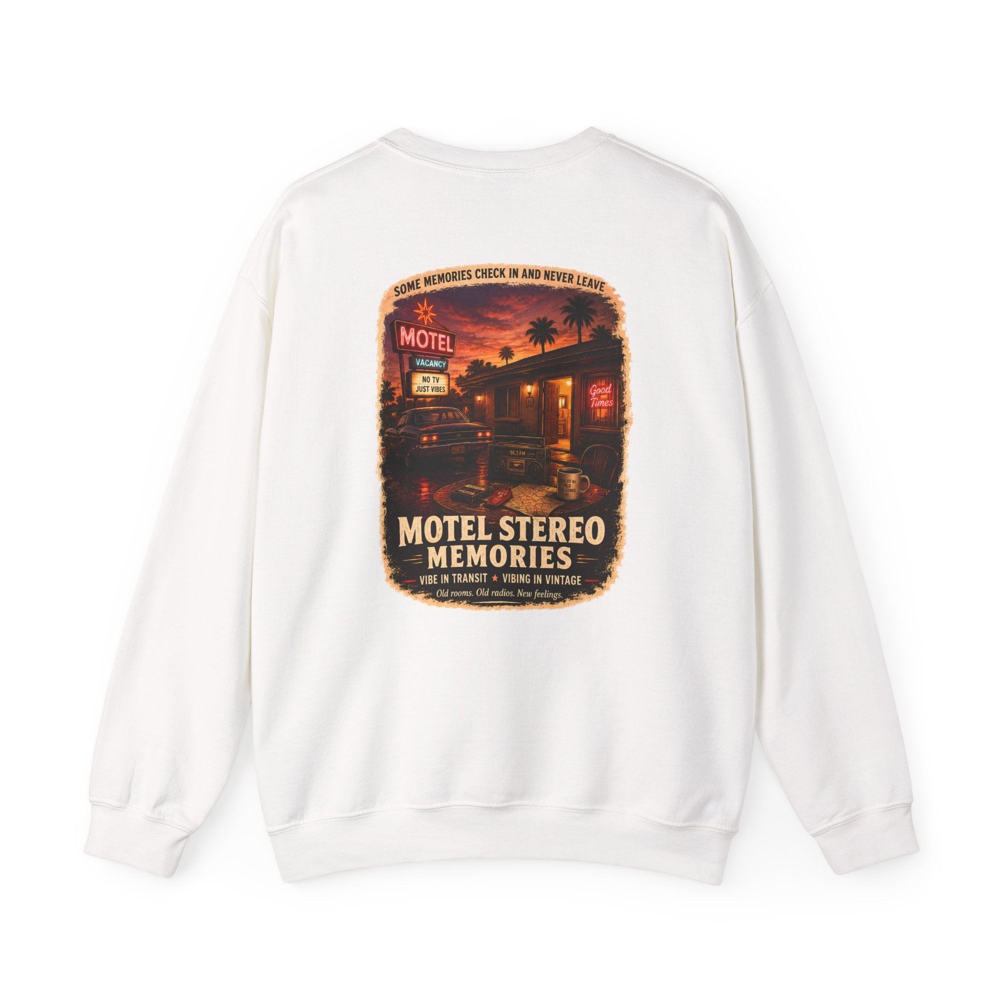 Vibe In Transit | Motel Stereo Memories Sweatshirt | Vibing In Vintage
