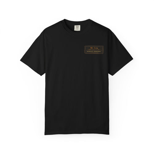 Midnight Frequency – Vintage Night Drive Music Graphic T-Shirt