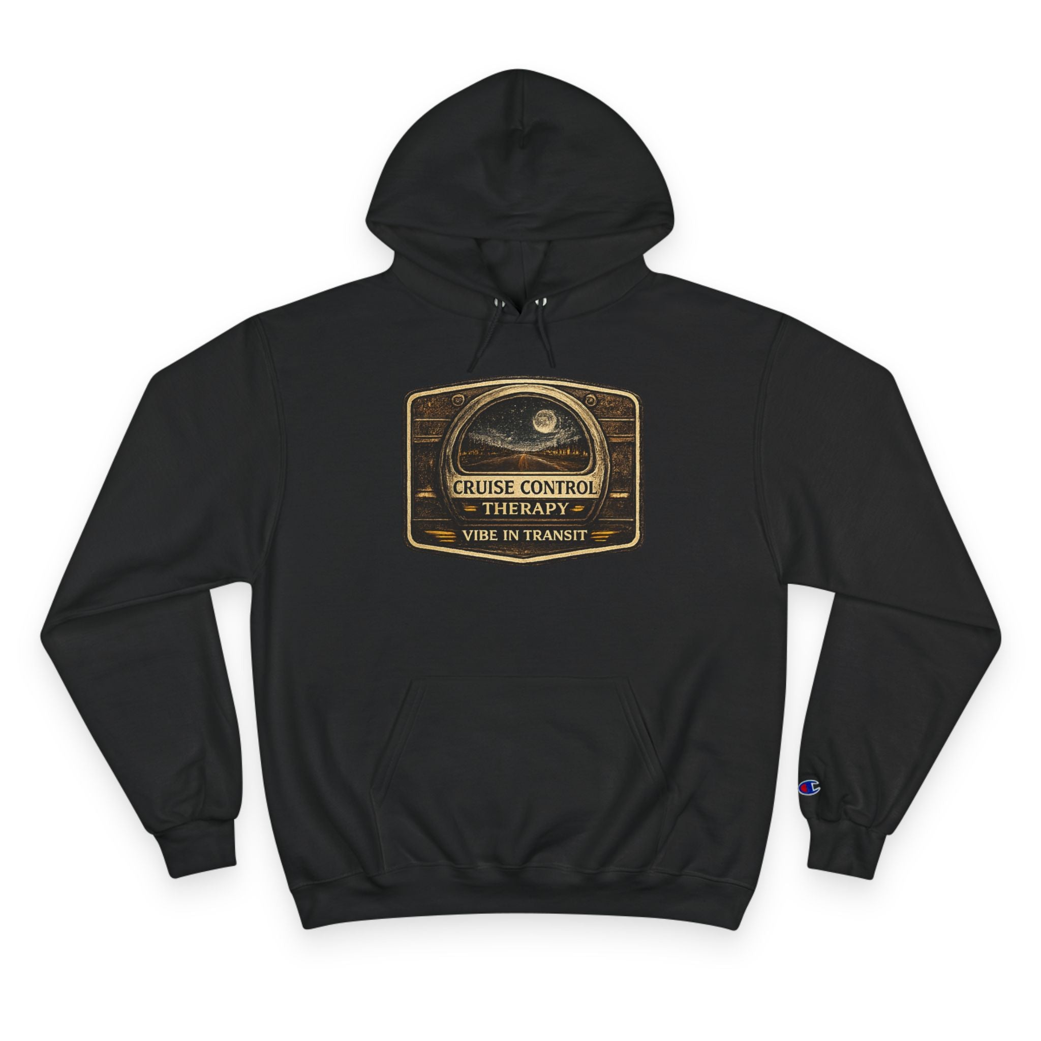 Cruise Control Therapy – Vintage Night Drive Hoodie