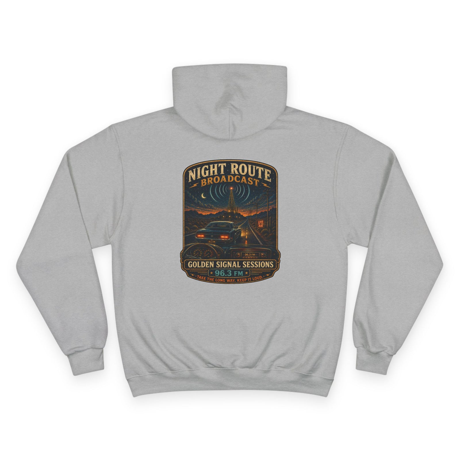 Vibe In Transit | Night Route Broadcast | Golden Signal Sessions Hoodie