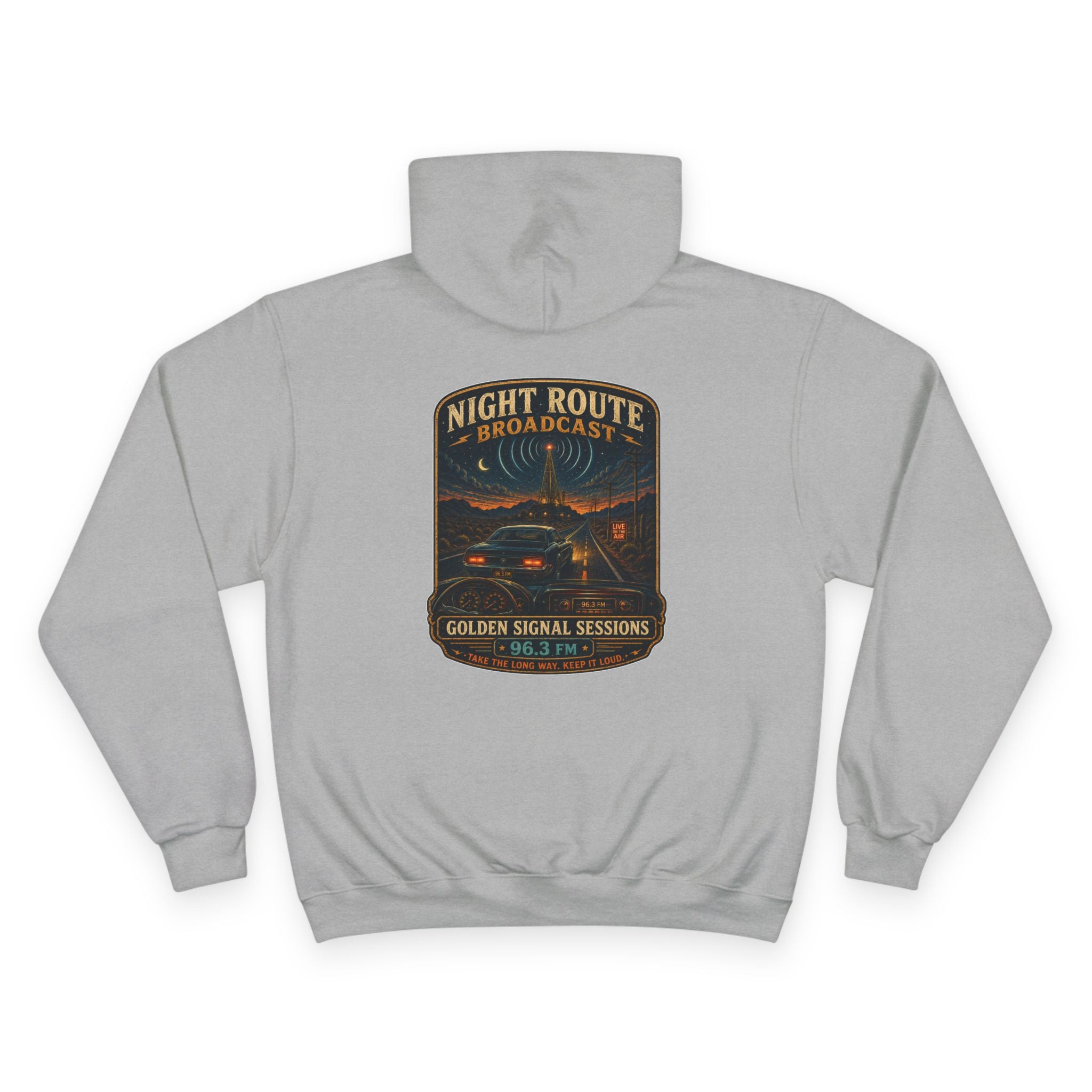 Vibe In Transit | Night Route Broadcast | Golden Signal Sessions Hoodie
