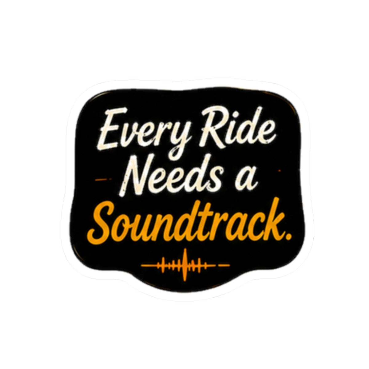 Vibe In Transit | Every Ride Needs a Soundtrack Sticker | Music Lover Vinyl Sticker