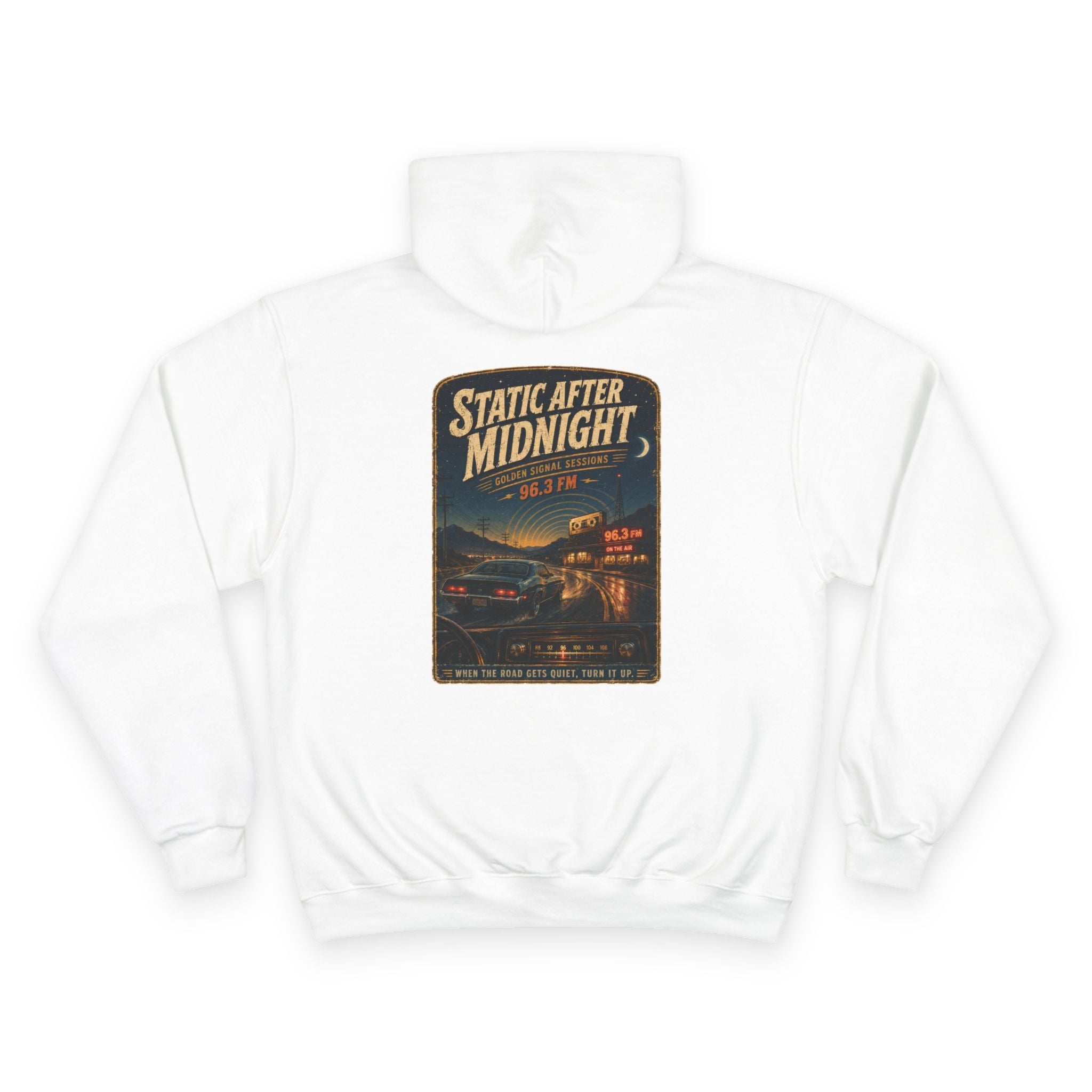 Vibe In Transit | Static After Midnight | Golden Signal Sessions Hoodie