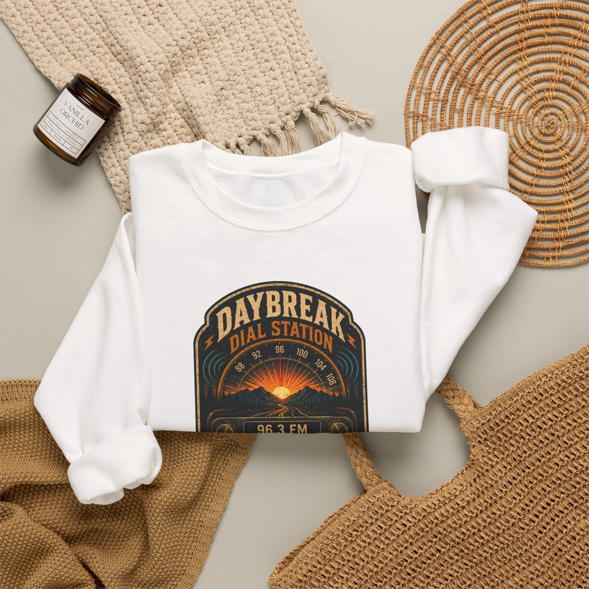 Vibe In Transit | Daybreak Dial Station | Golden Signal Sessions Sweatshirt