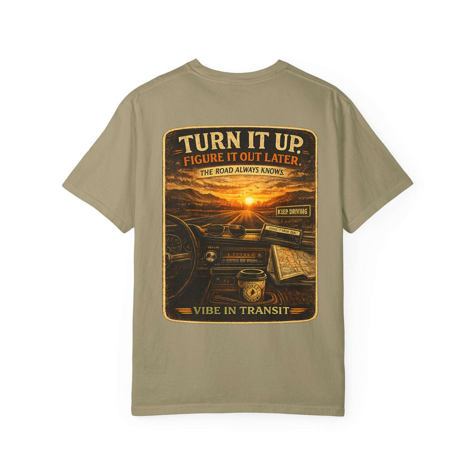 Volume Before Destination – Vintage Road Trip Music T-Shirt