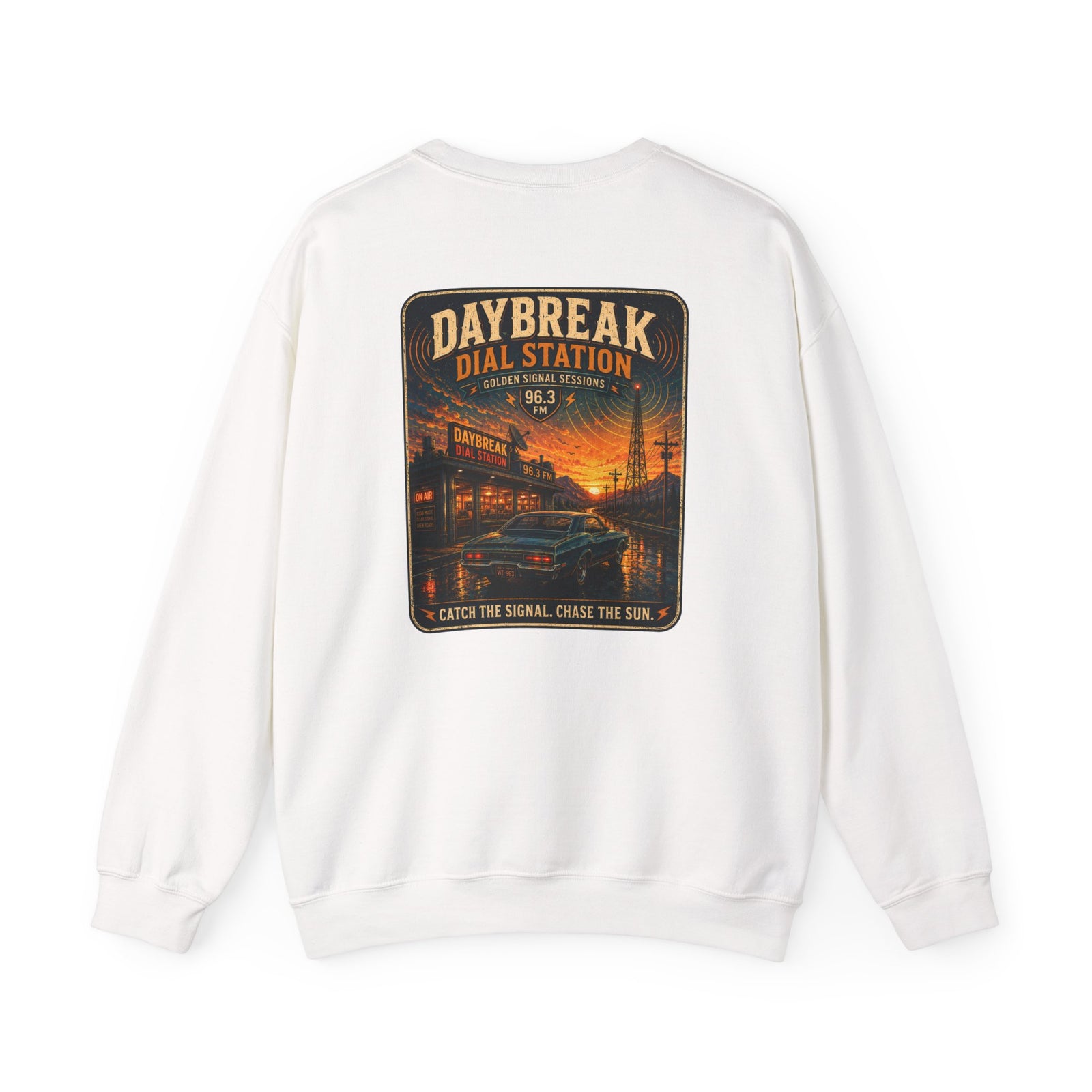 Vibe In Transit | Daybreak Dial Station | Golden Signal Sessions Sweatshirt