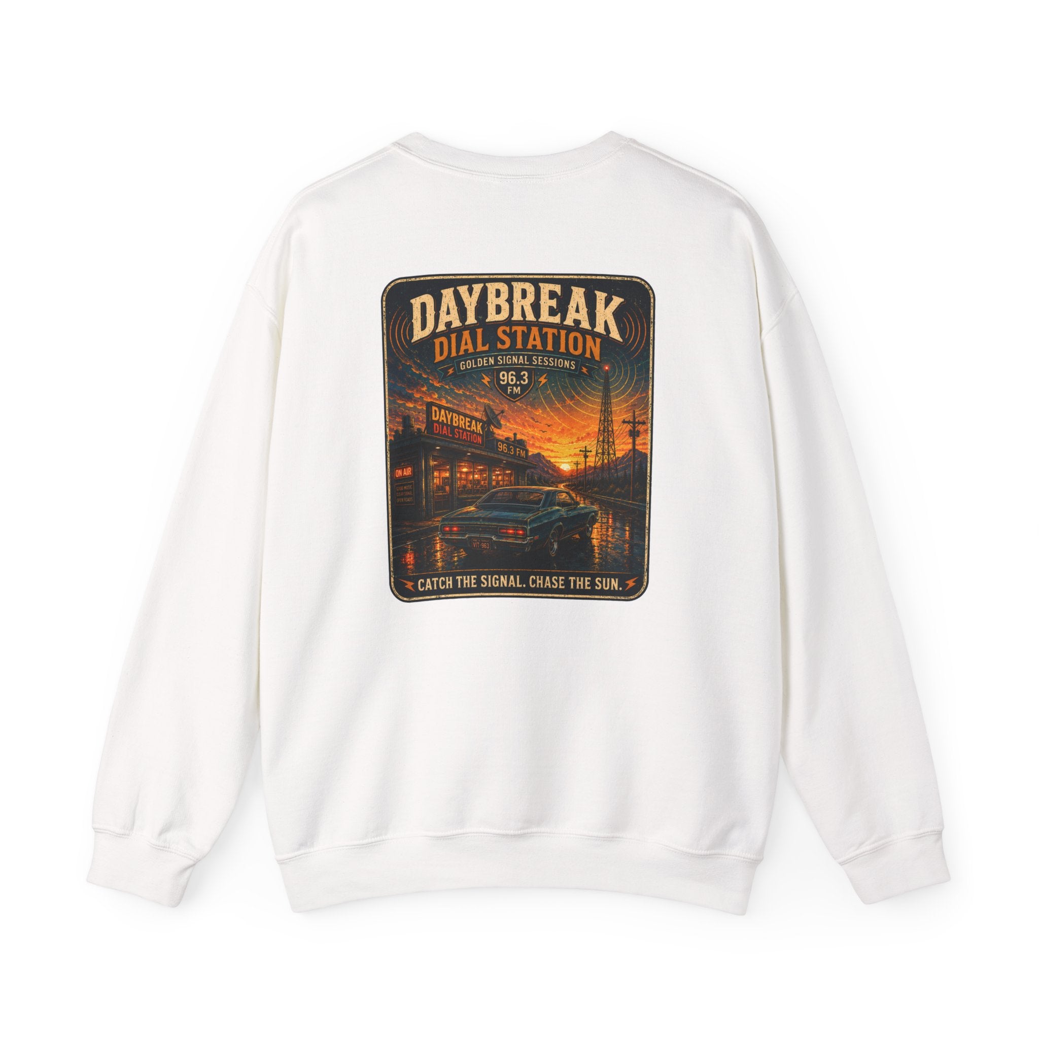 Vibe In Transit | Daybreak Dial Station | Golden Signal Sessions Sweatshirt