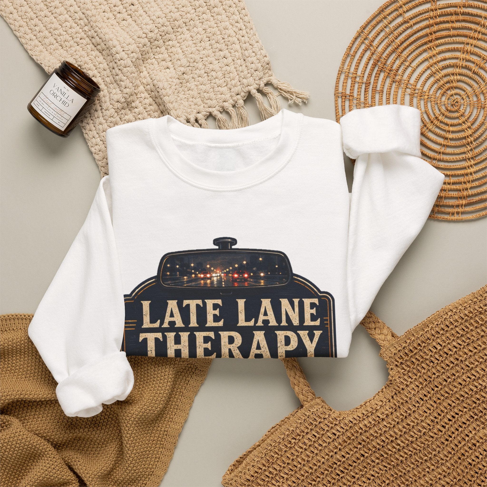 Vibe In Transit | Late Lane Therapy Sweatshirt | Commute Sessions