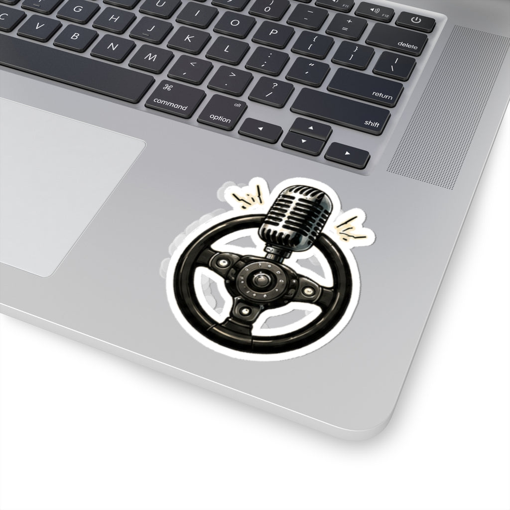 Vibe In Transit | Steering Wheel Microphone Sticker | Car Singer Vinyl Sticker