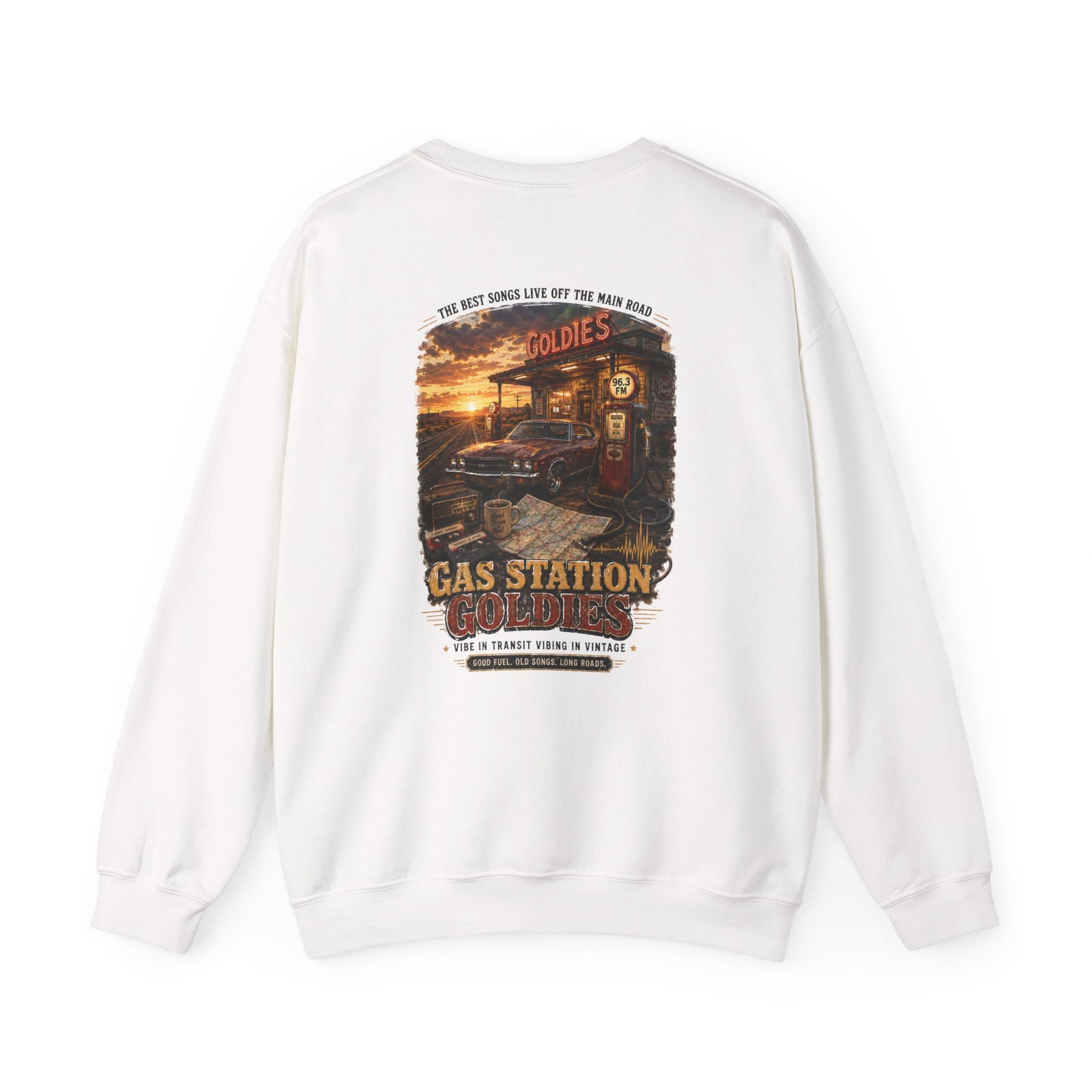 Vibe In Transit | Gas Station Goldies Sweatshirt | Vibing In Vintage