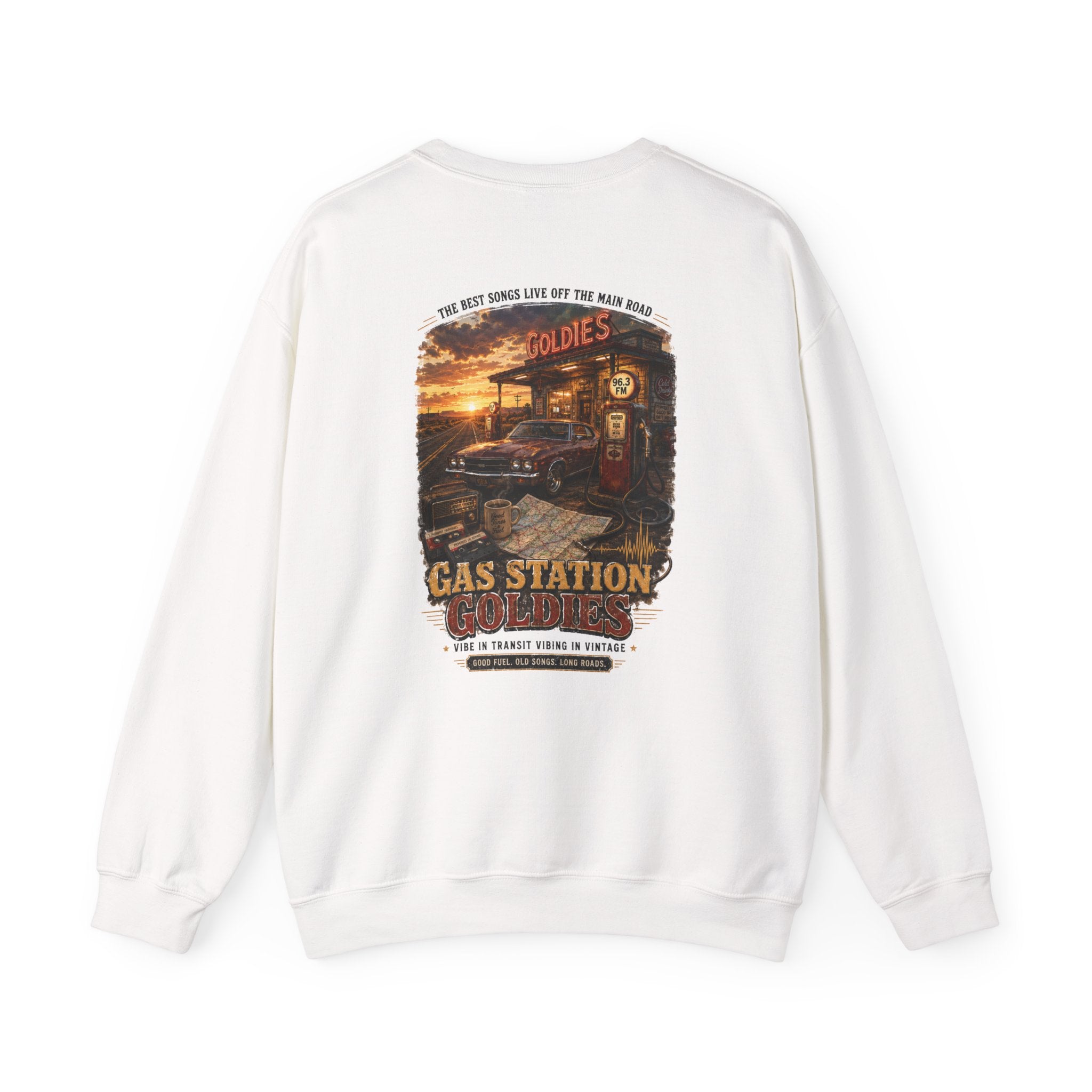 Vibe In Transit | Gas Station Goldies Sweatshirt | Vibing In Vintage