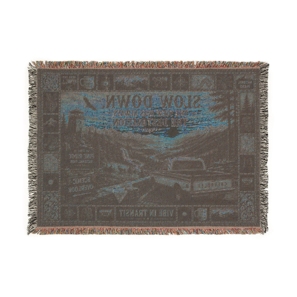 The Scenic Overlook™ | Premium Woven Blanket | Vintage National Park Tapestry | 52" × 37" | Vibe In Transit