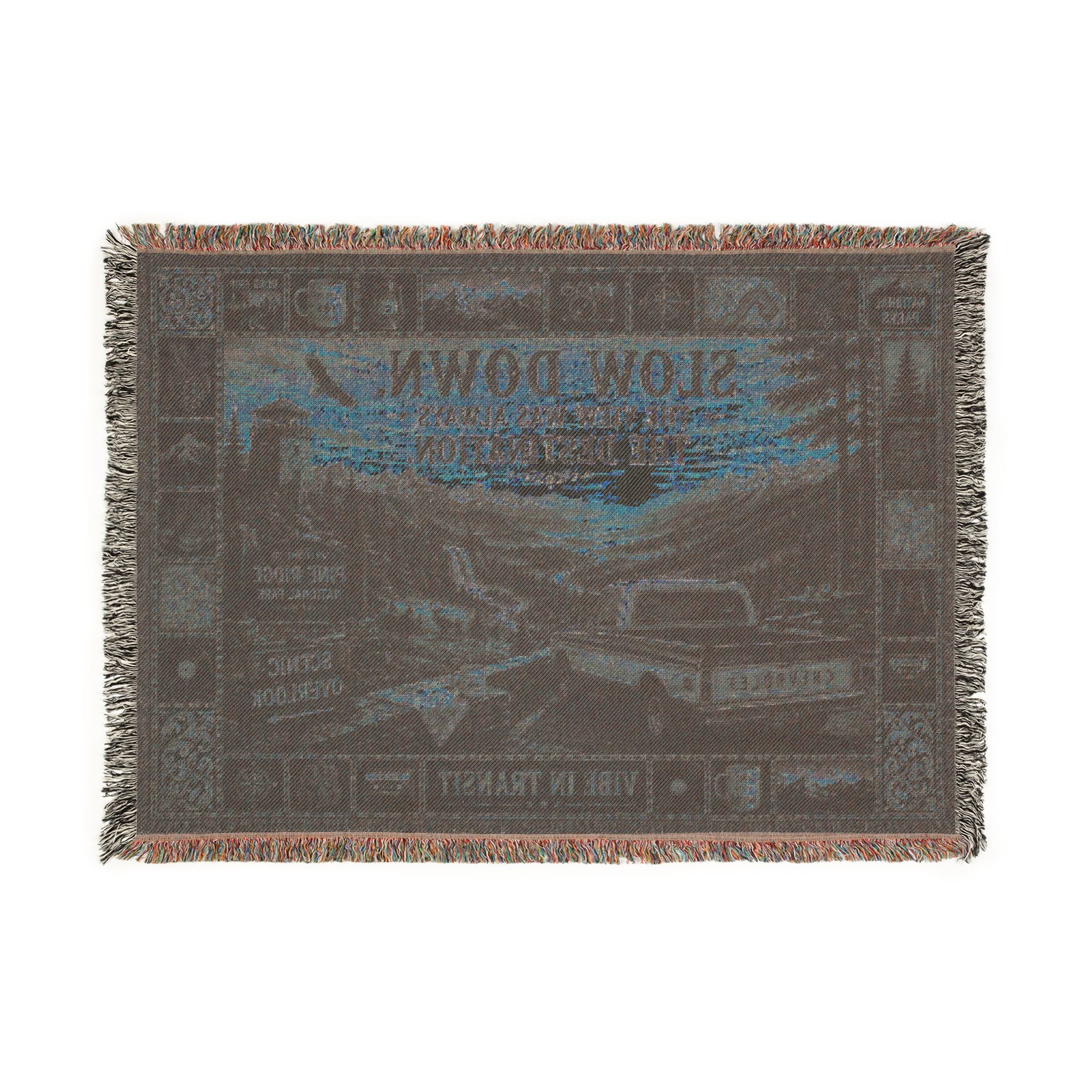 The Scenic Overlook™ | Premium Woven Blanket | Vintage National Park Tapestry | 52" × 37" | Vibe In Transit