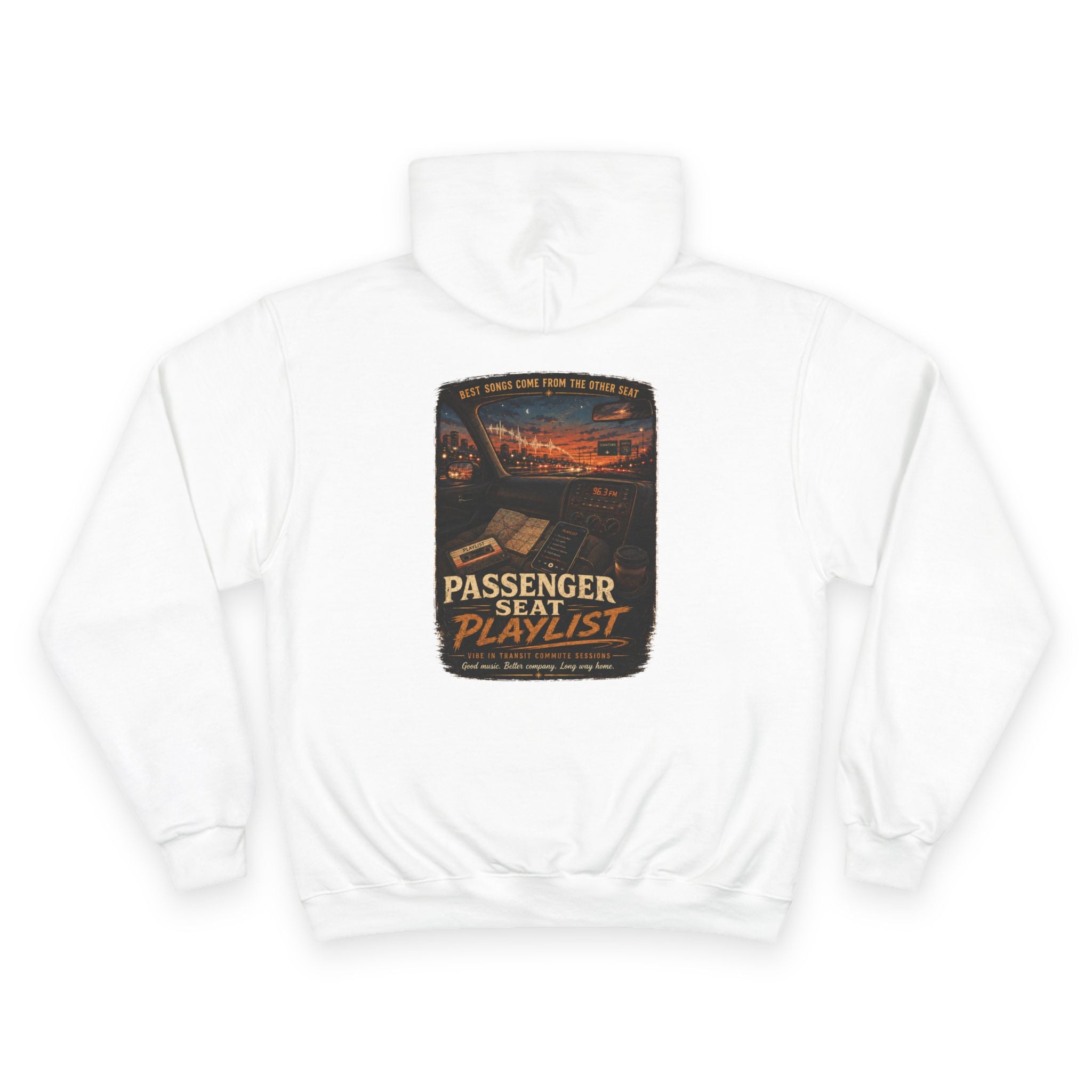 Vibe In Transit | Passenger Seat Playlist Hoodie | Commute Sessions