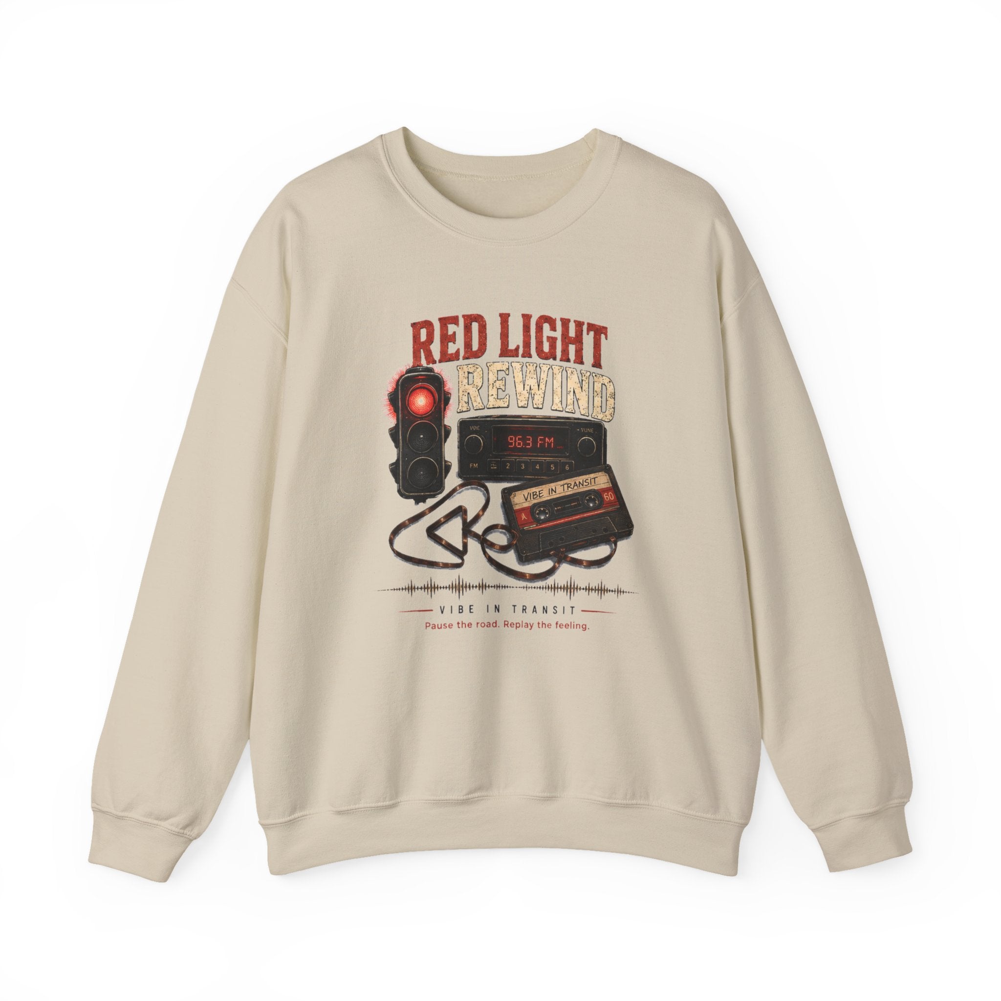Vibe In Transit | Red Light Rewind Sweatshirt | Commute Sessions